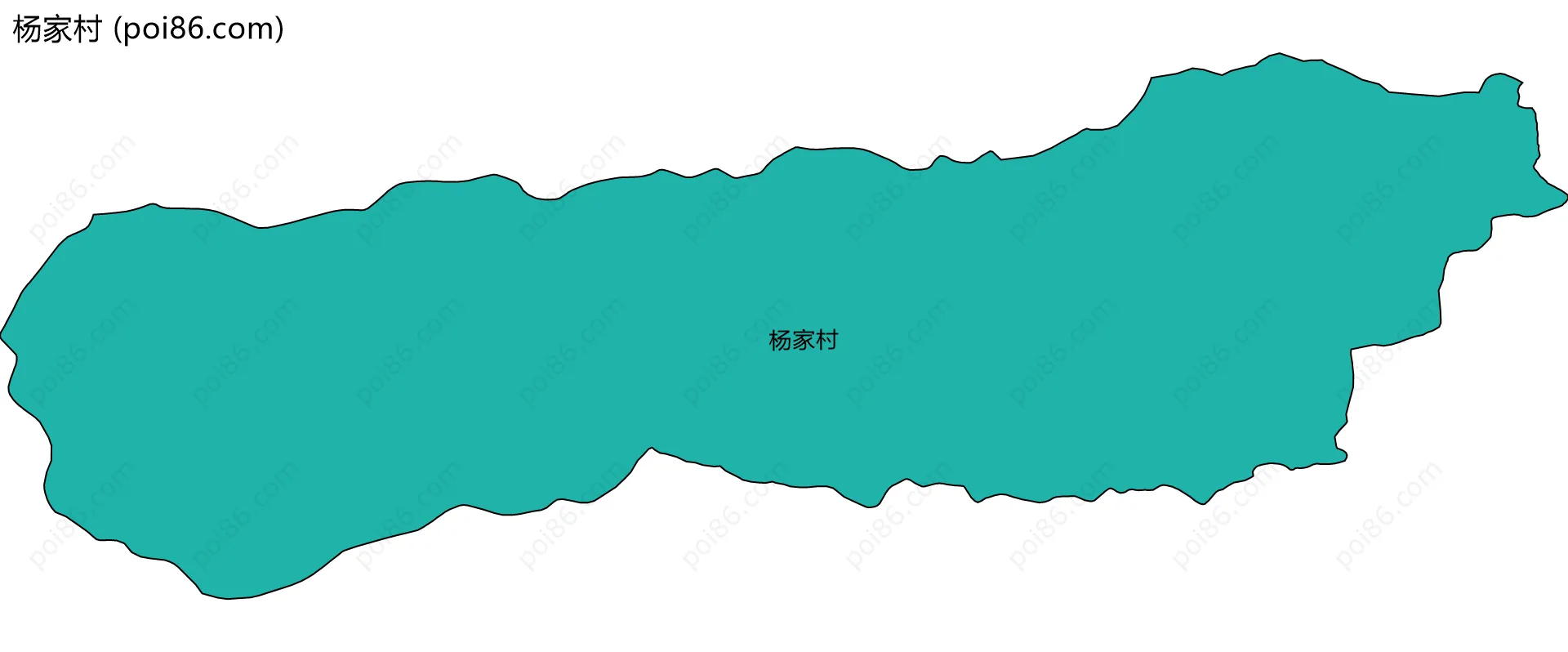 杨家村边界地图