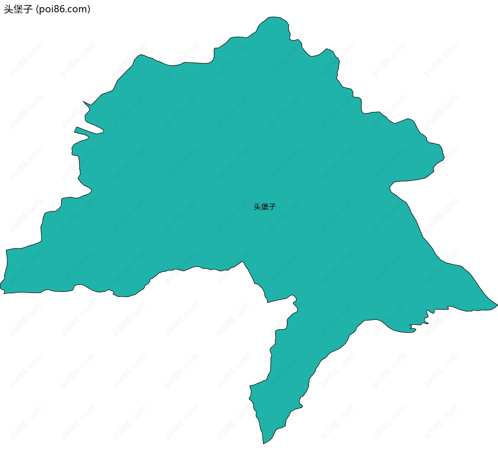 头堡子边界地图