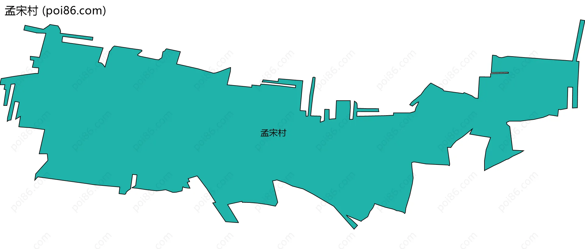 孟宋村边界地图