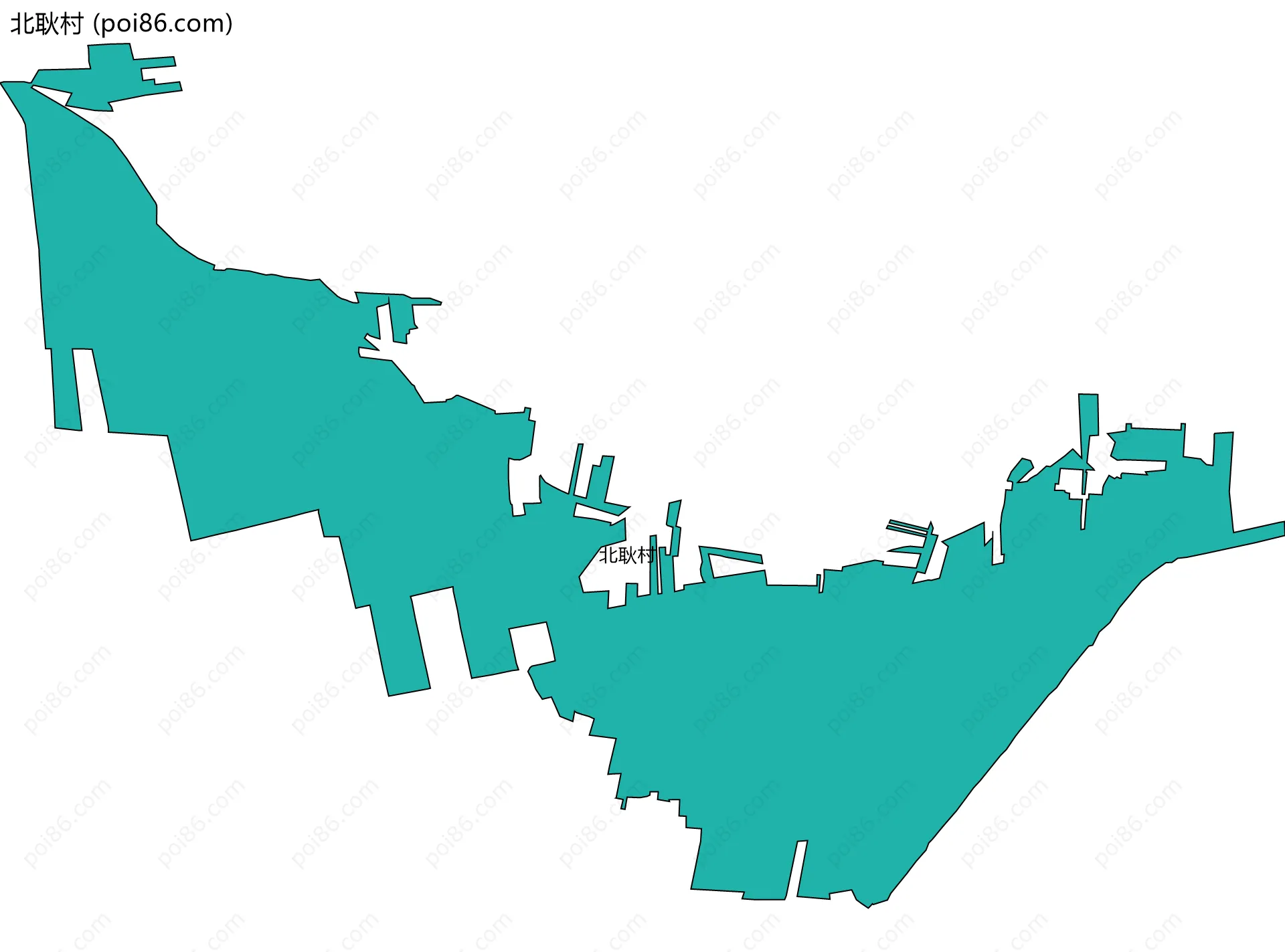 北耿村边界地图