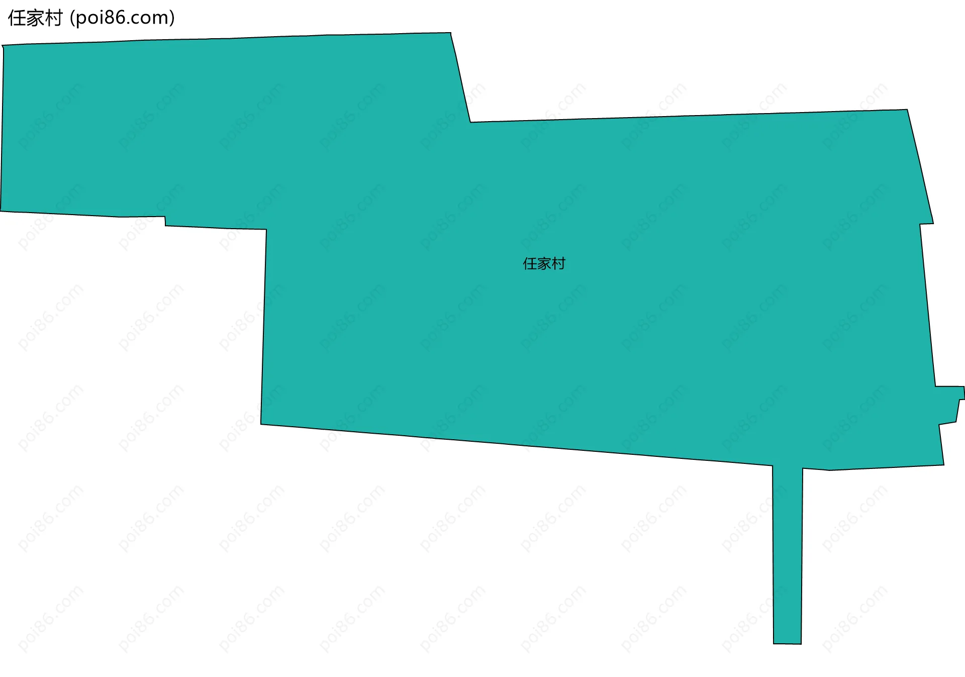 任家村边界地图