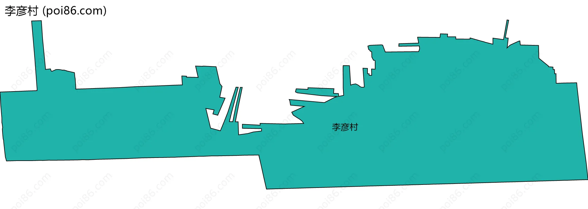 李彦村边界地图