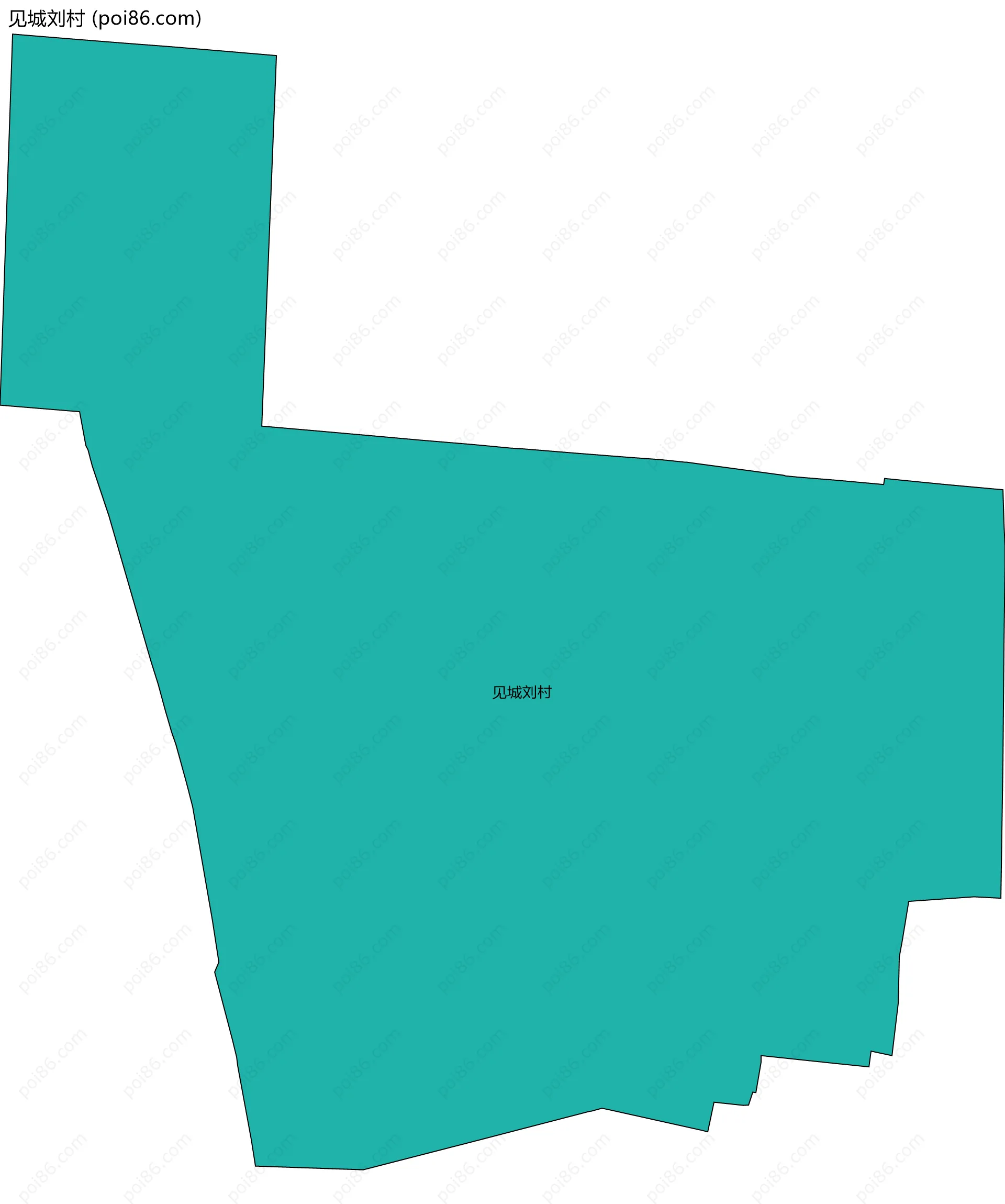 见城刘村边界地图