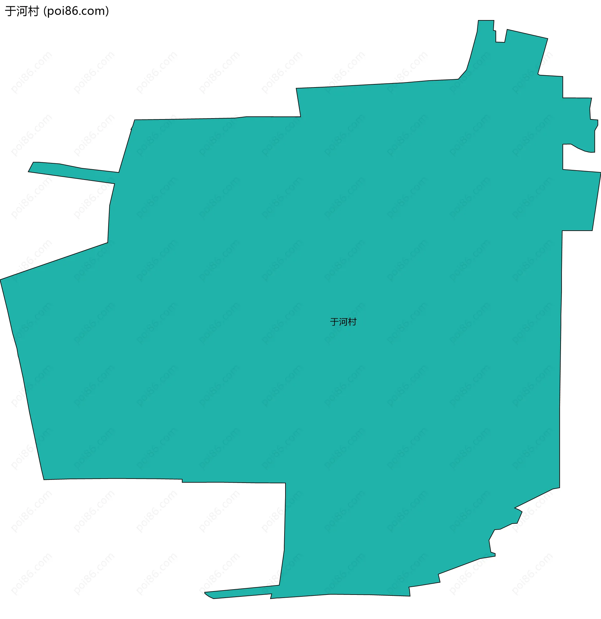 于河村边界地图