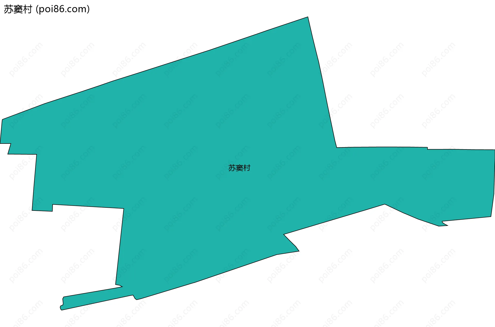 苏窦村边界地图
