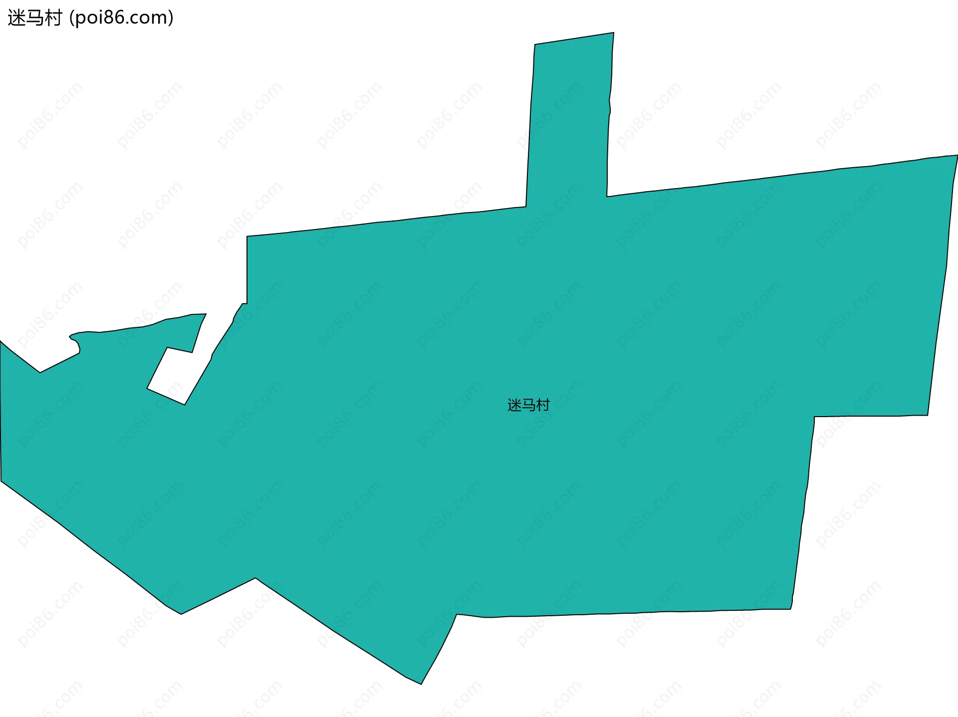 迷马村边界地图