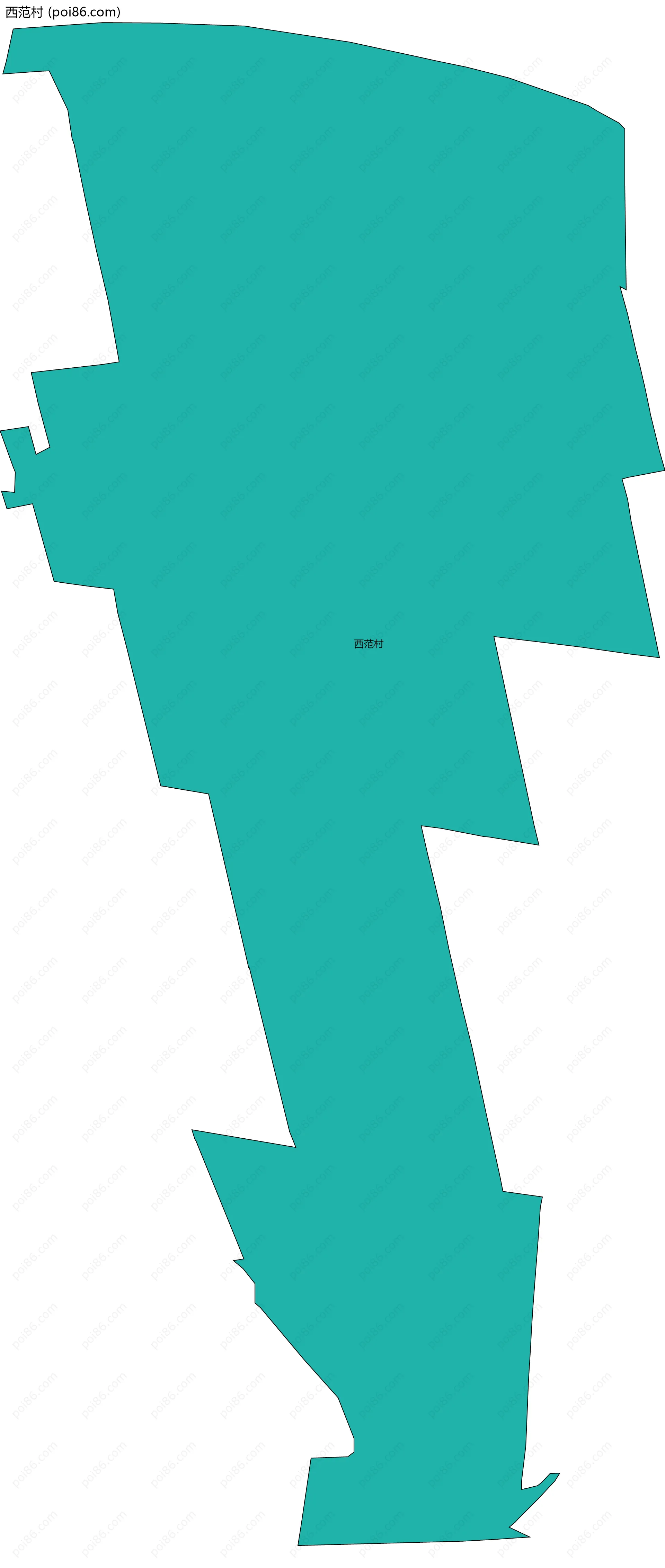 西范村边界地图