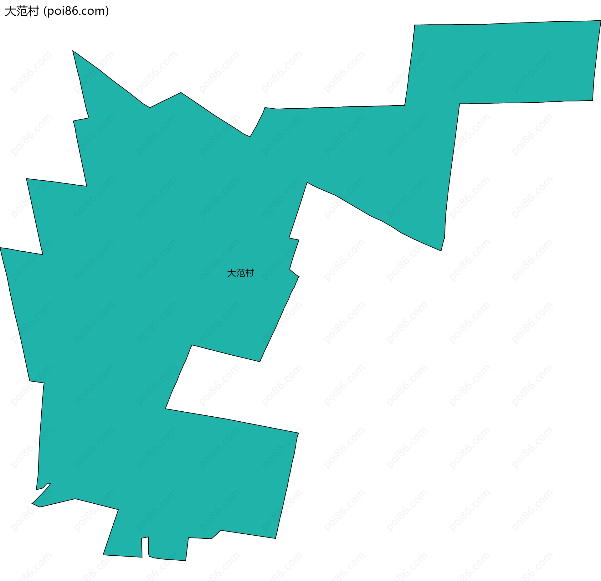大范村边界地图