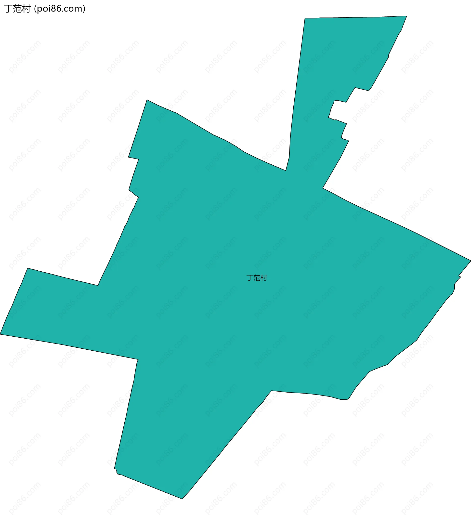 丁范村边界地图