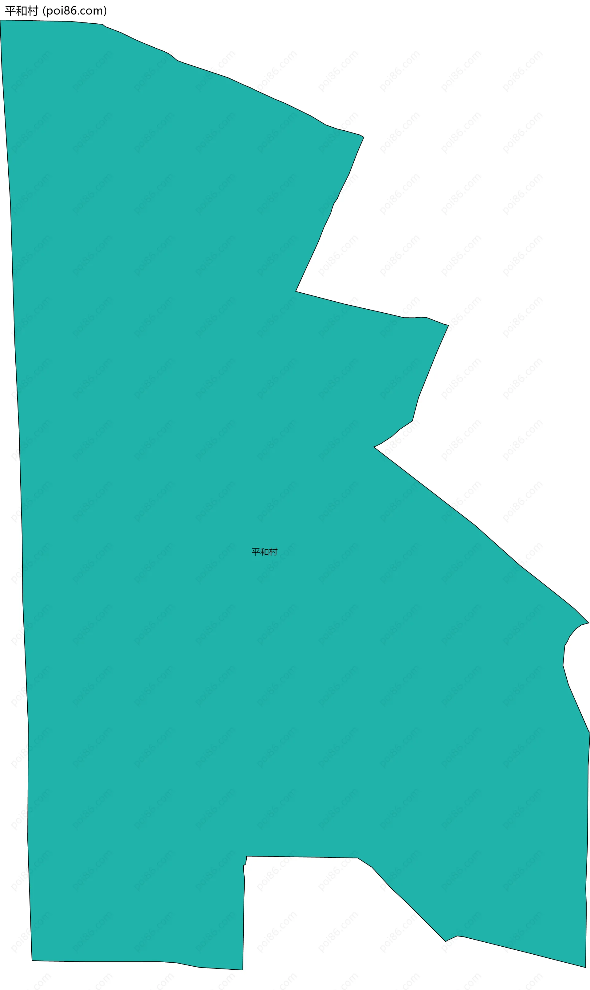 平和村边界地图