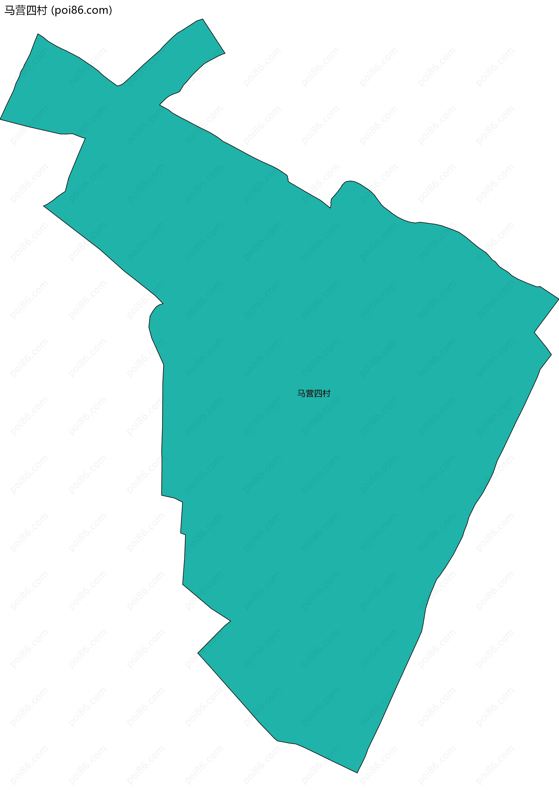 马营四村边界地图