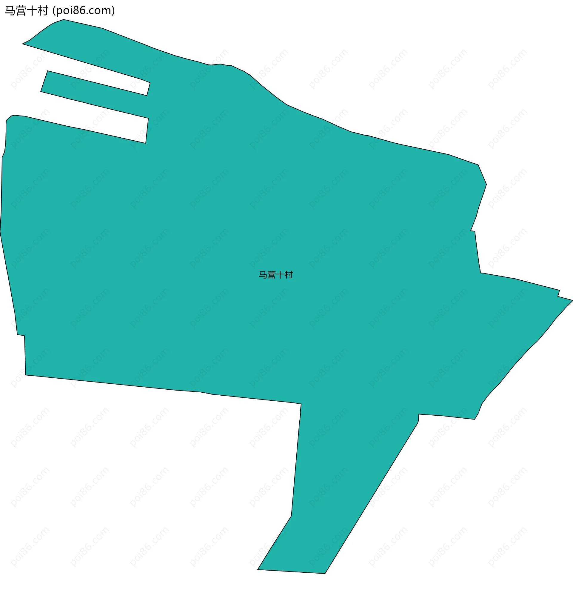 马营十村边界地图