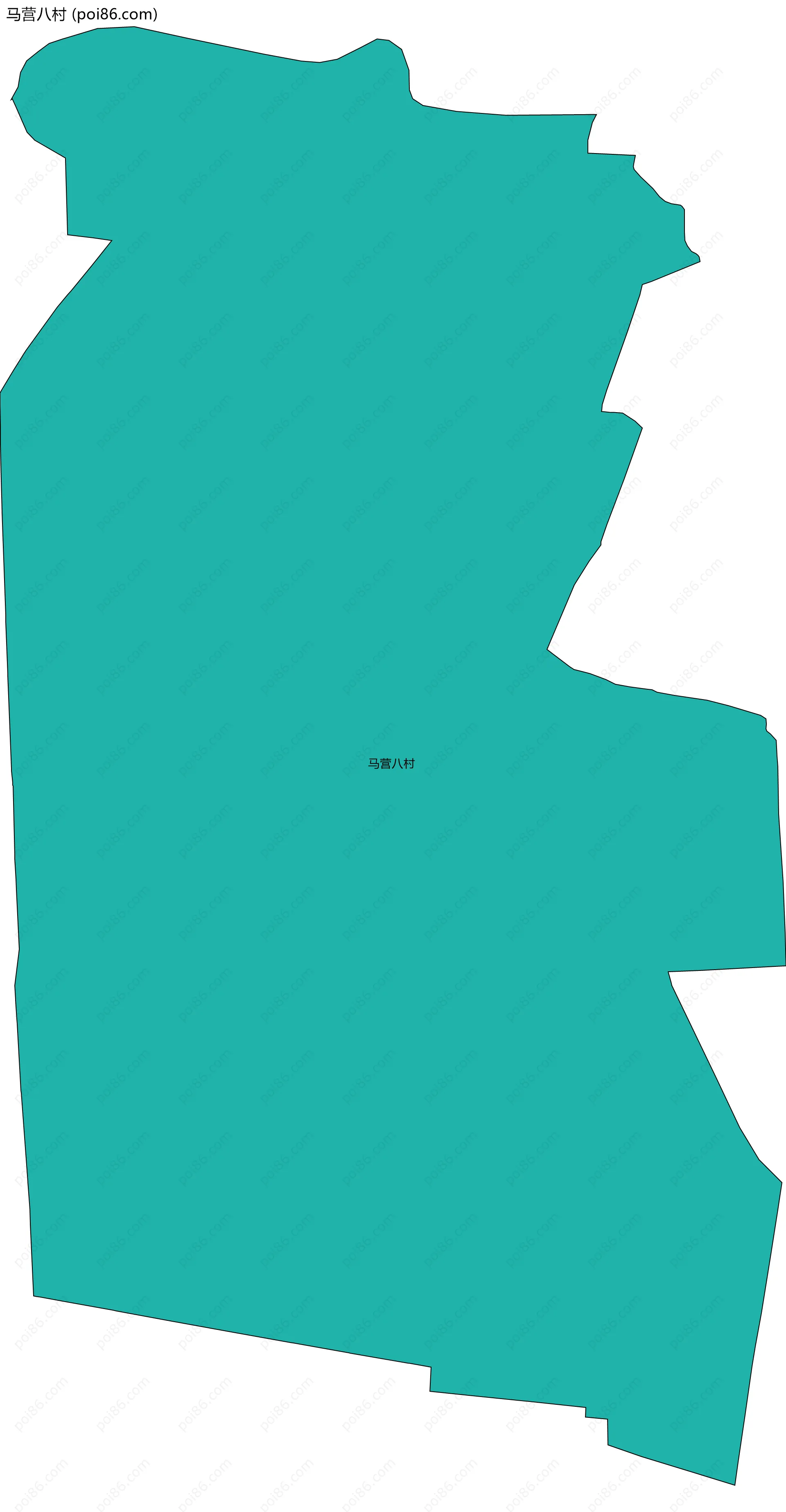 马营八村边界地图