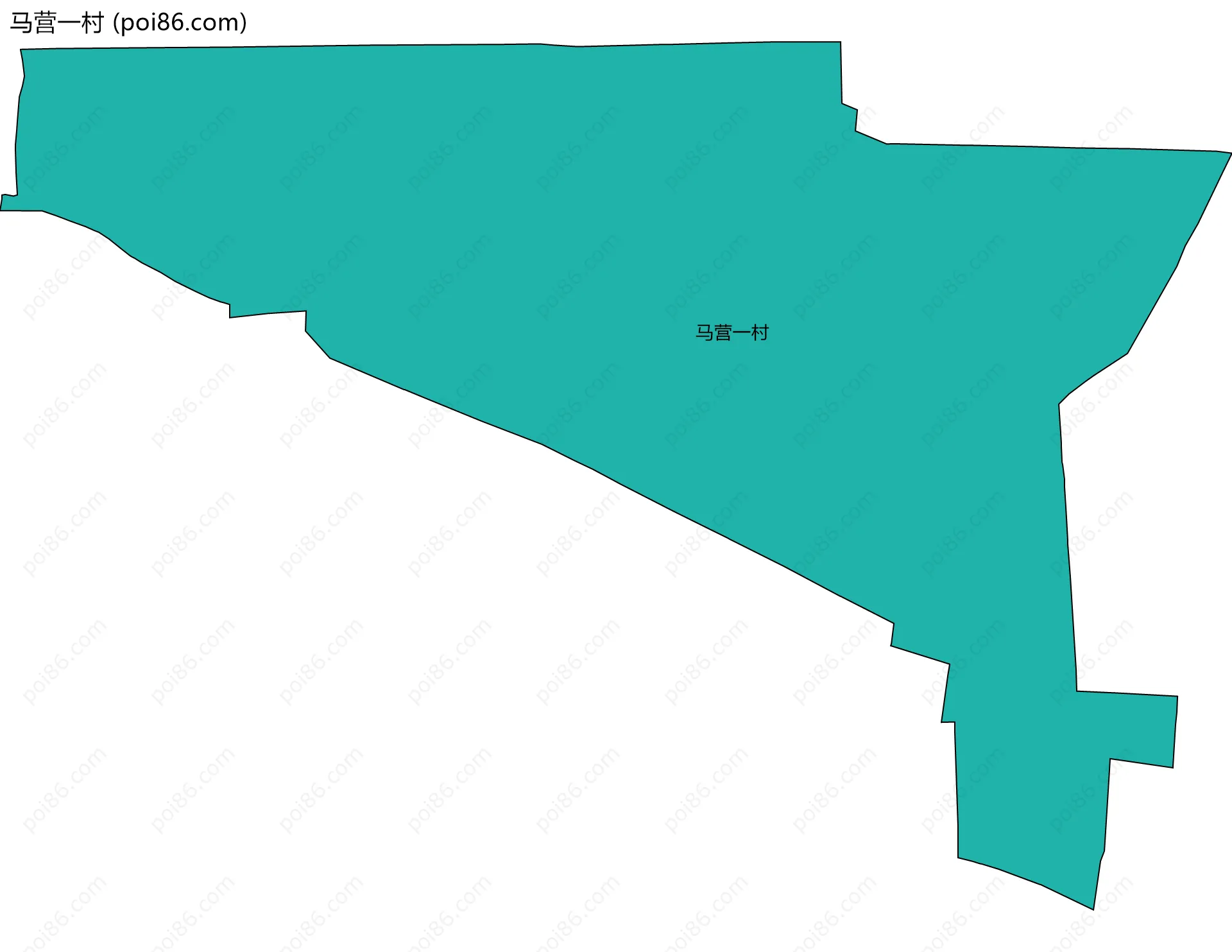 马营一村边界地图