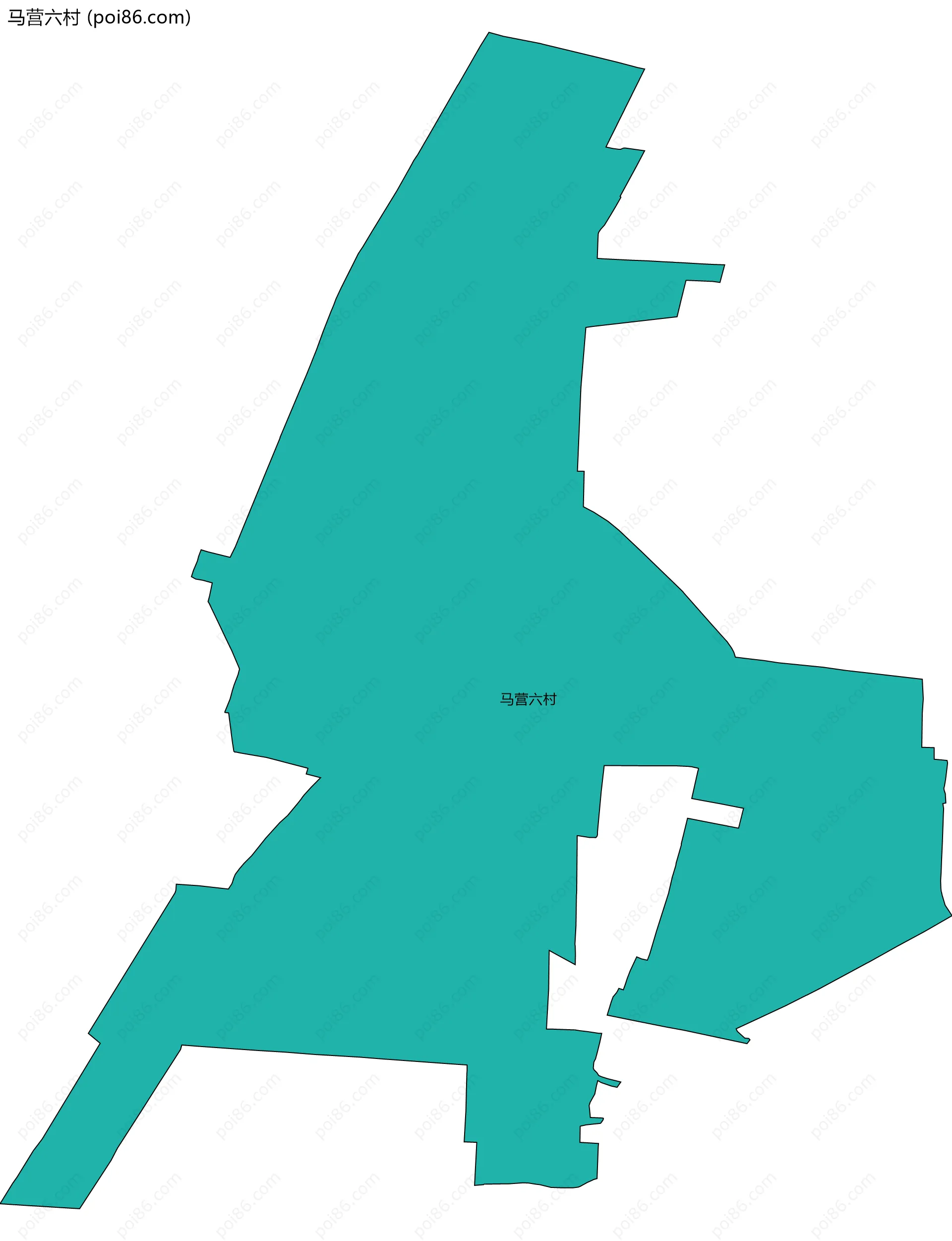 马营六村边界地图