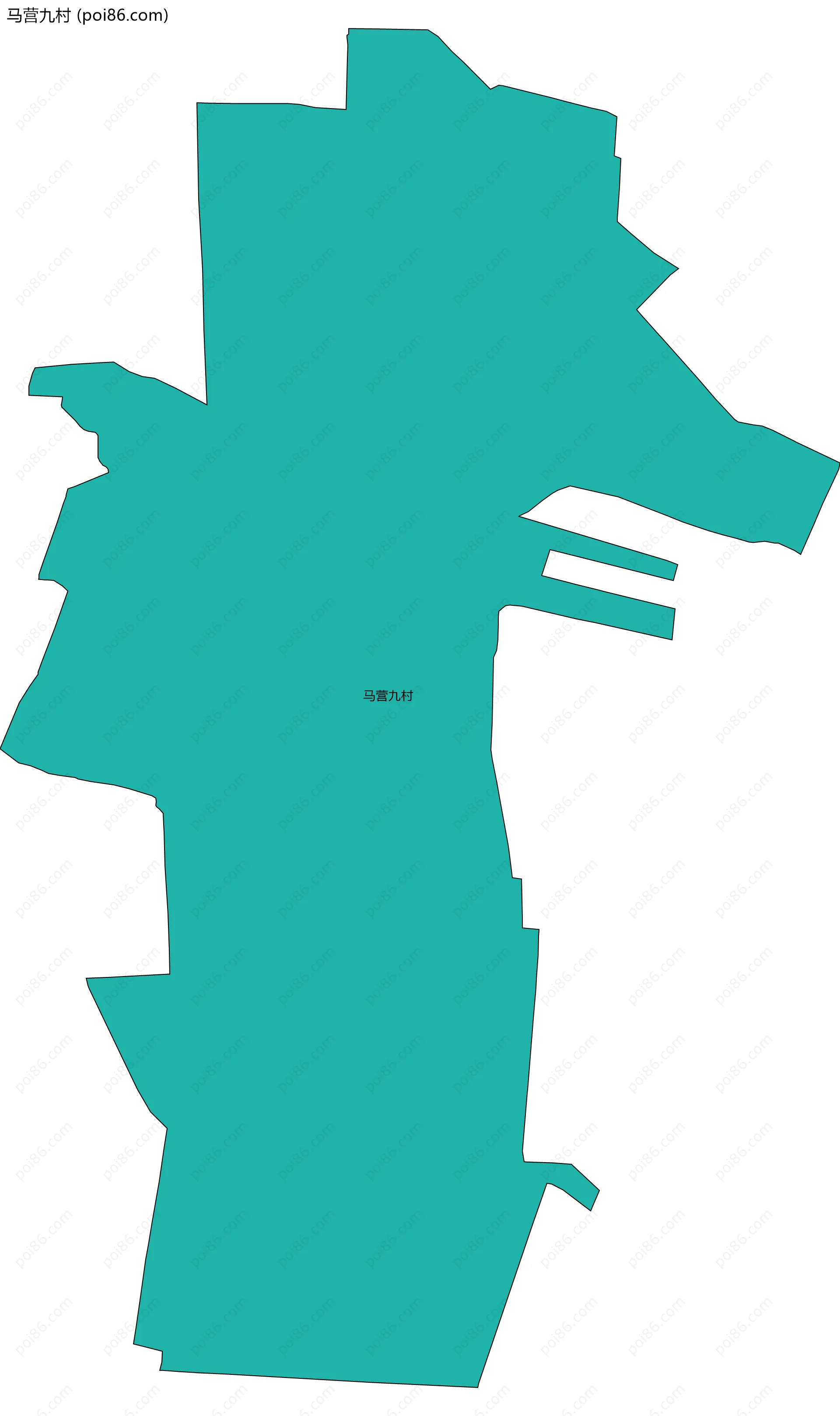 马营九村边界地图