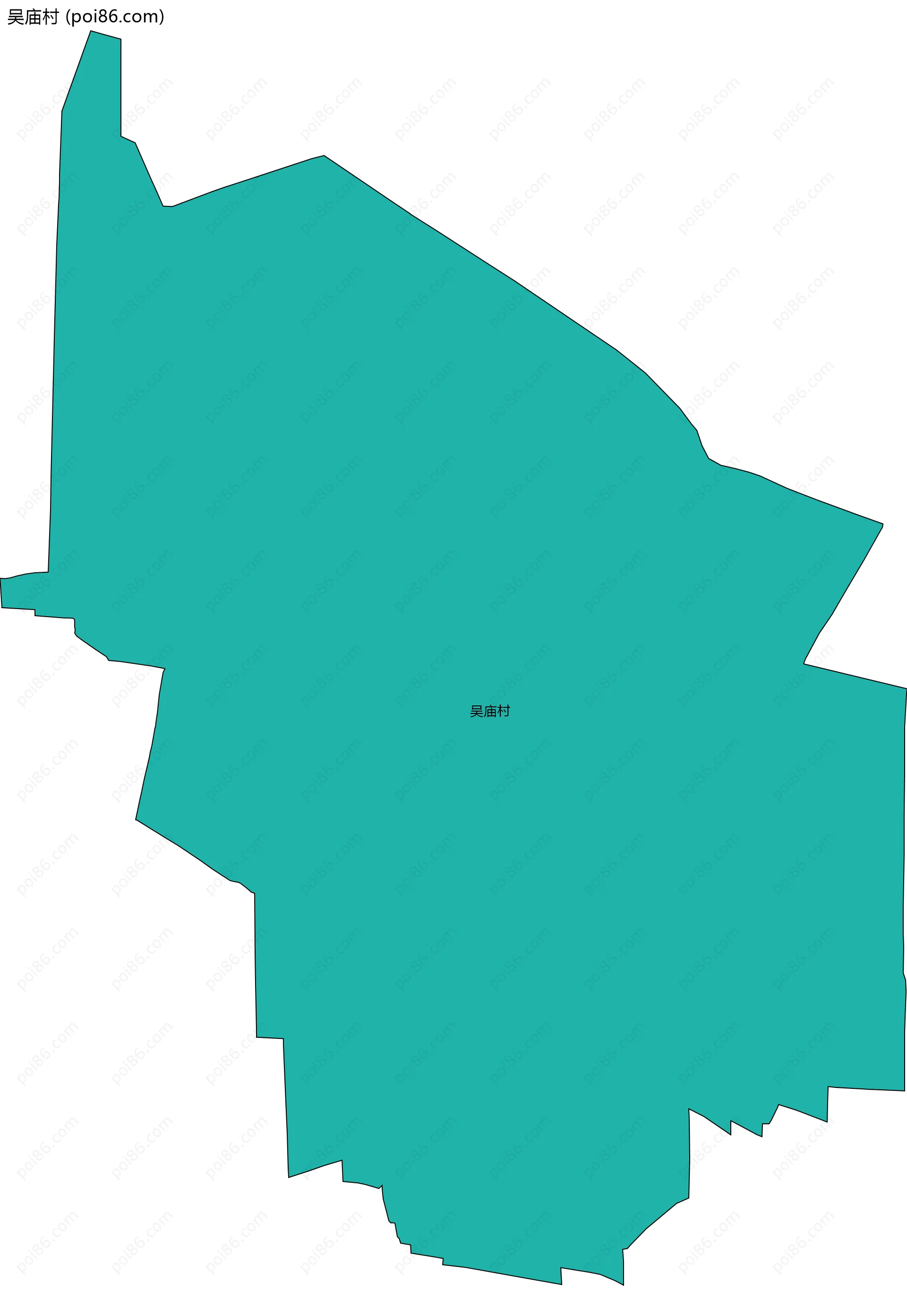 吴庙村边界地图