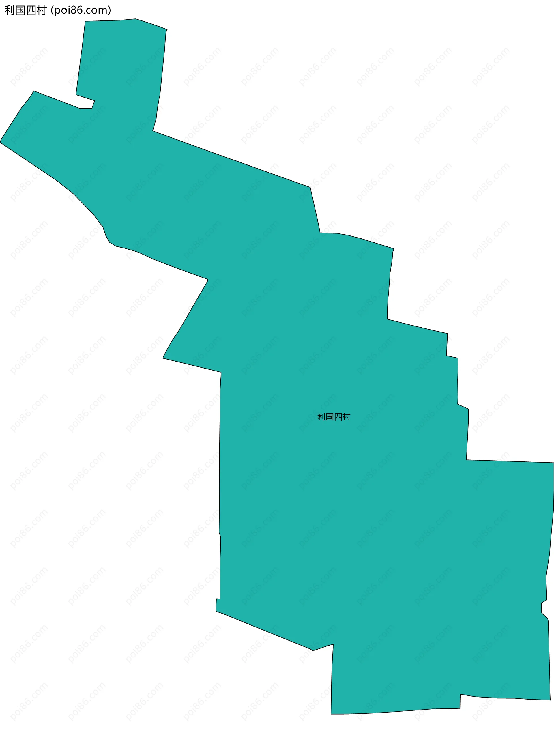利国四村边界地图