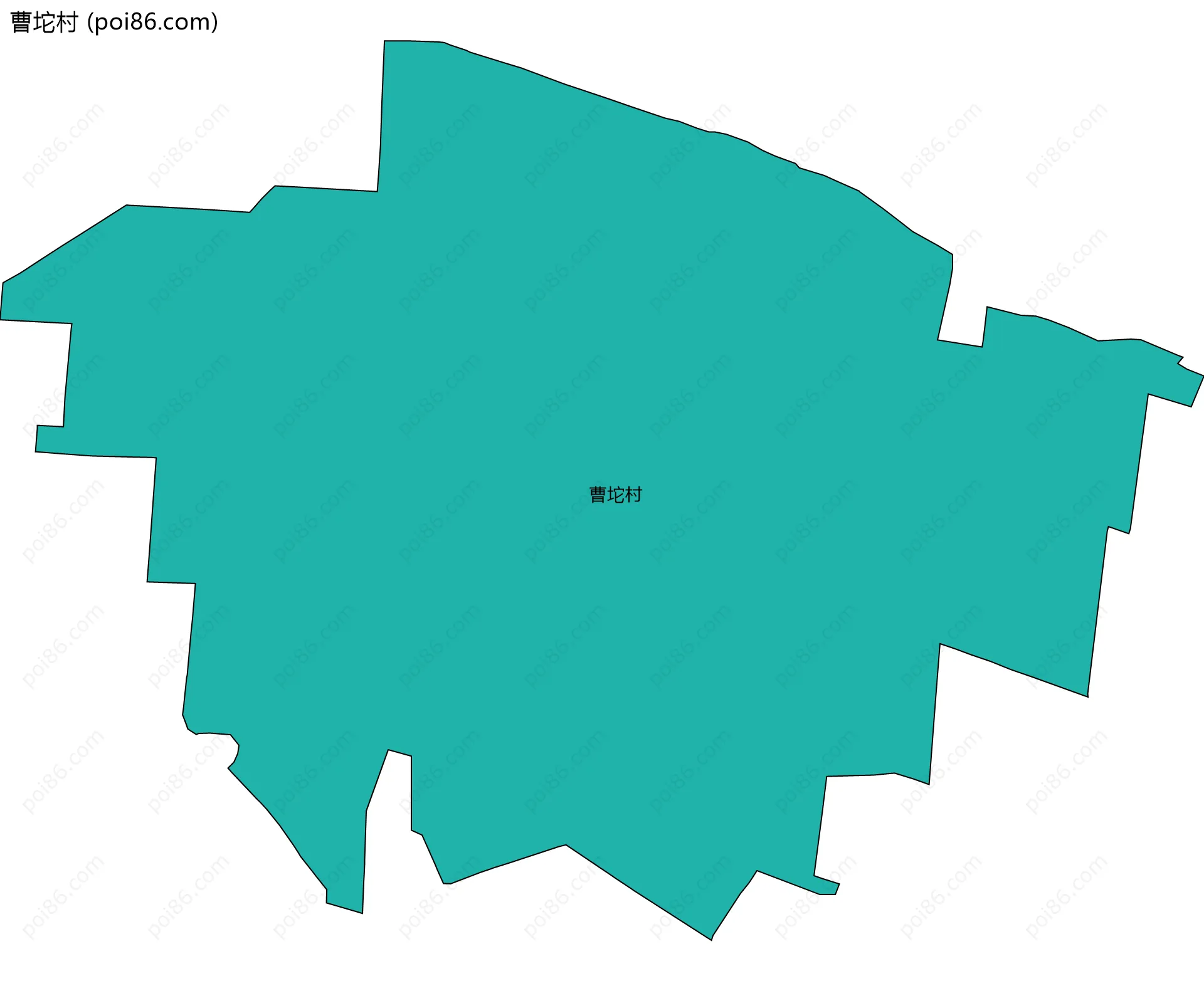 曹坨村边界地图