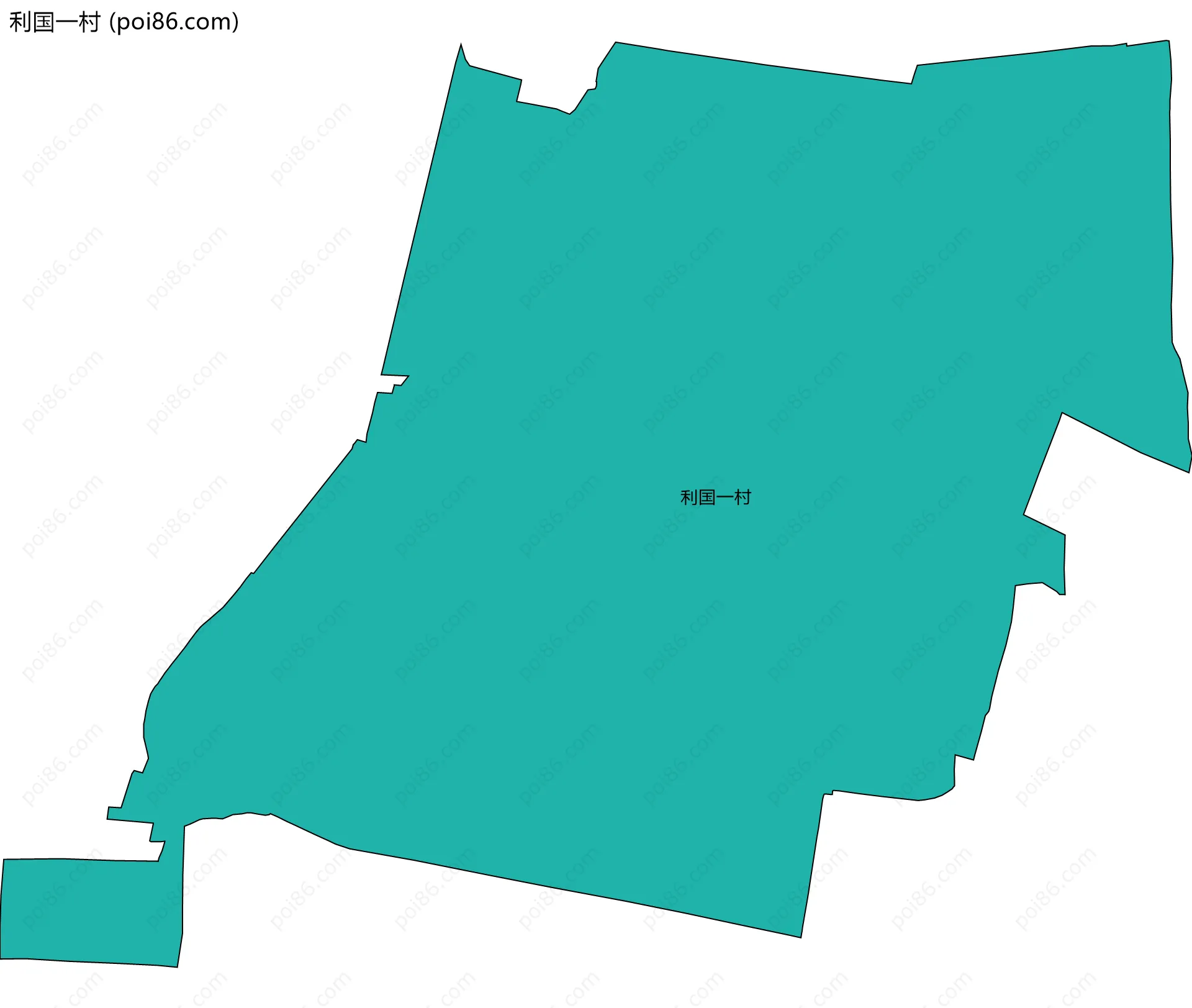 利国一村边界地图