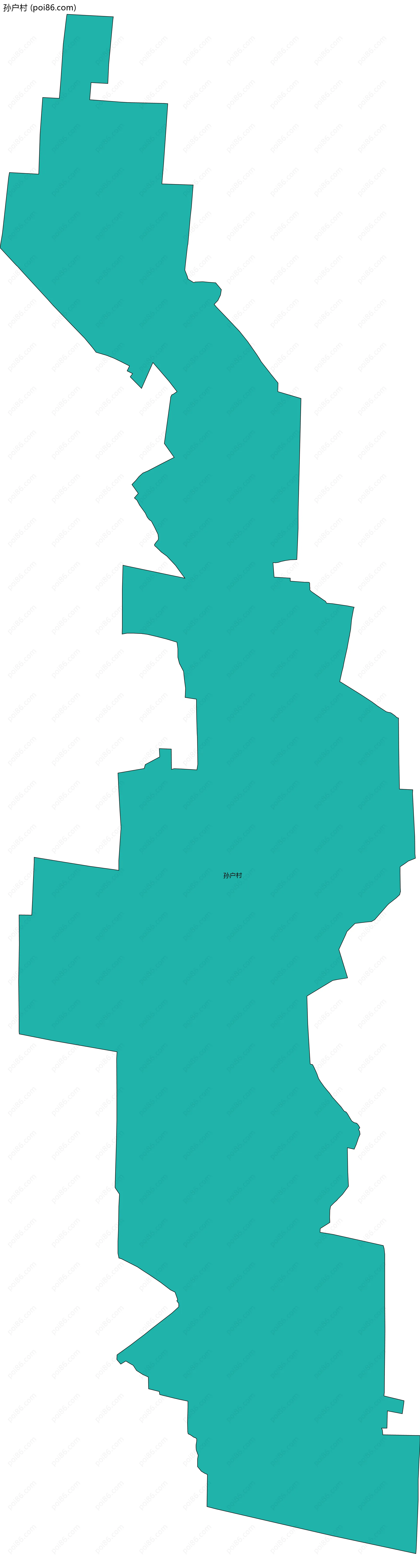 孙户村边界地图