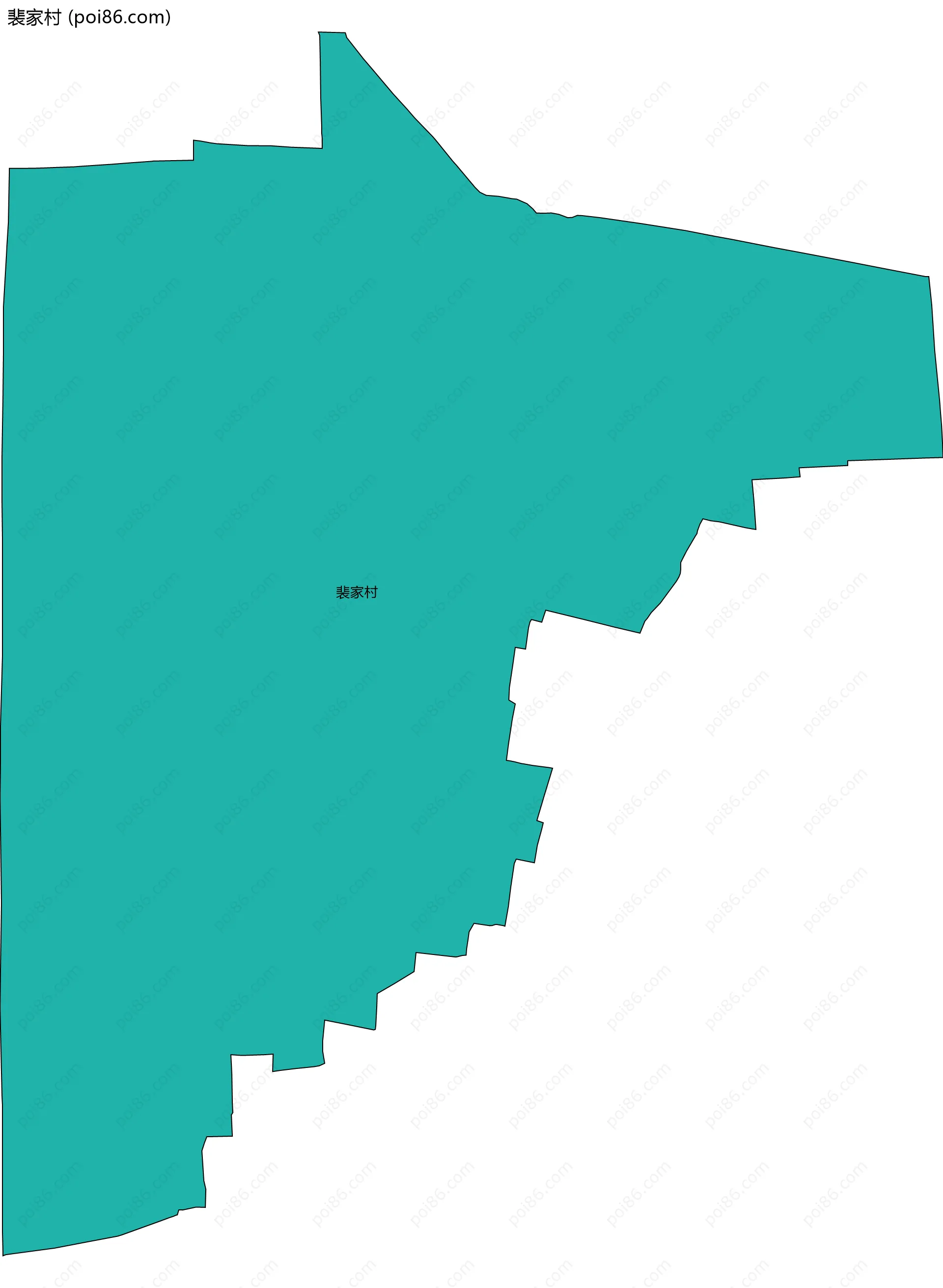 裴家村边界地图