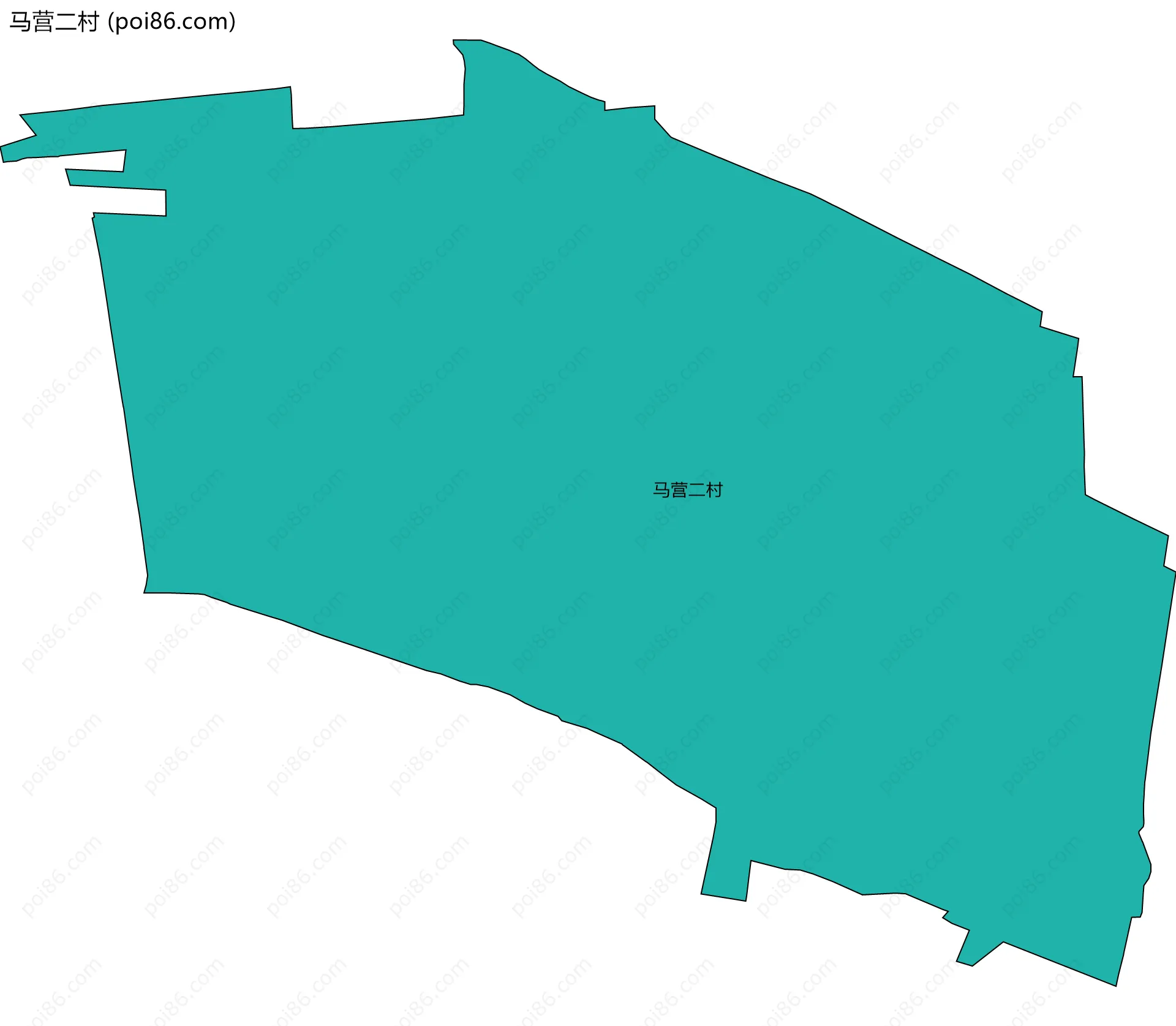 马营二村边界地图