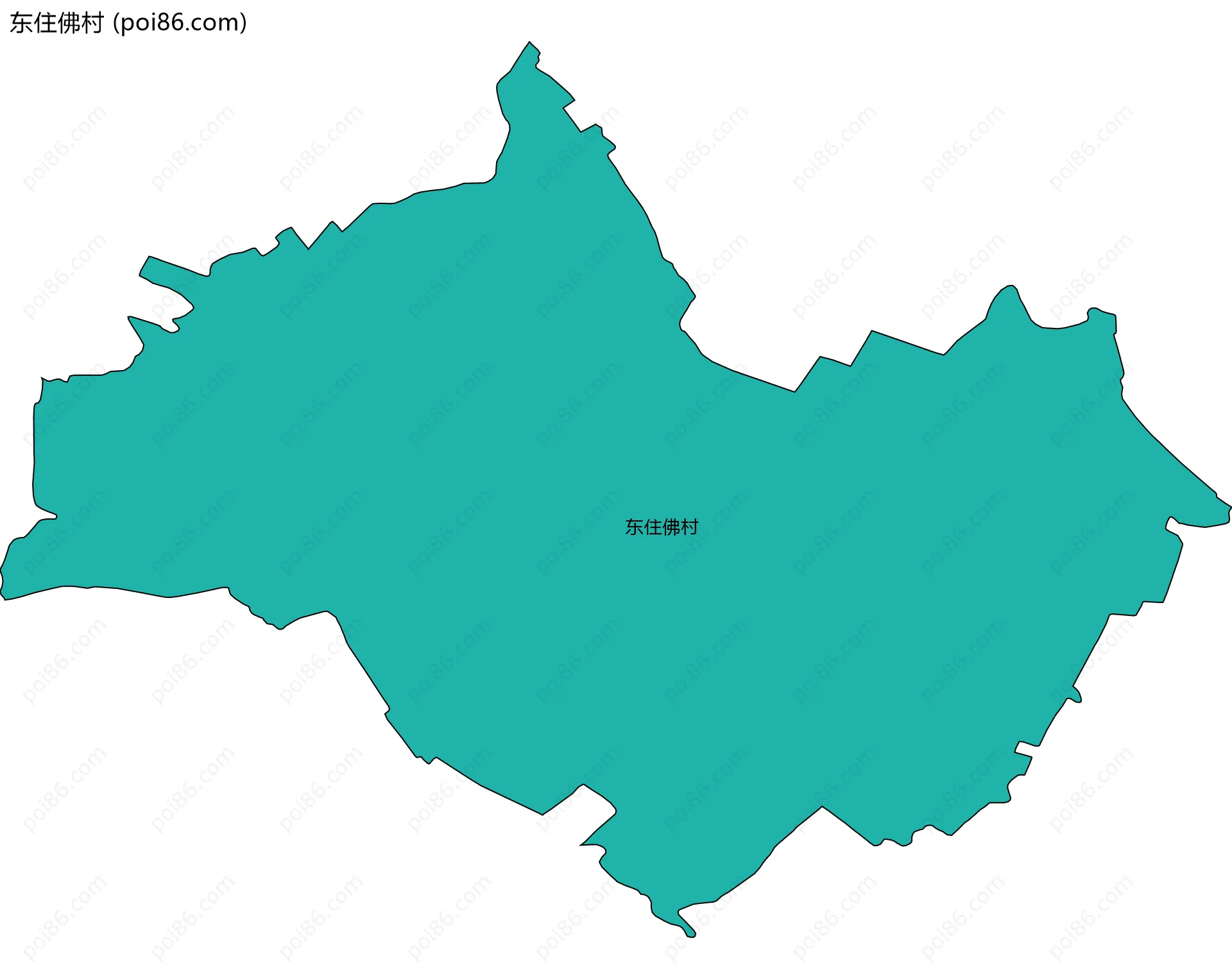 东住佛村边界地图