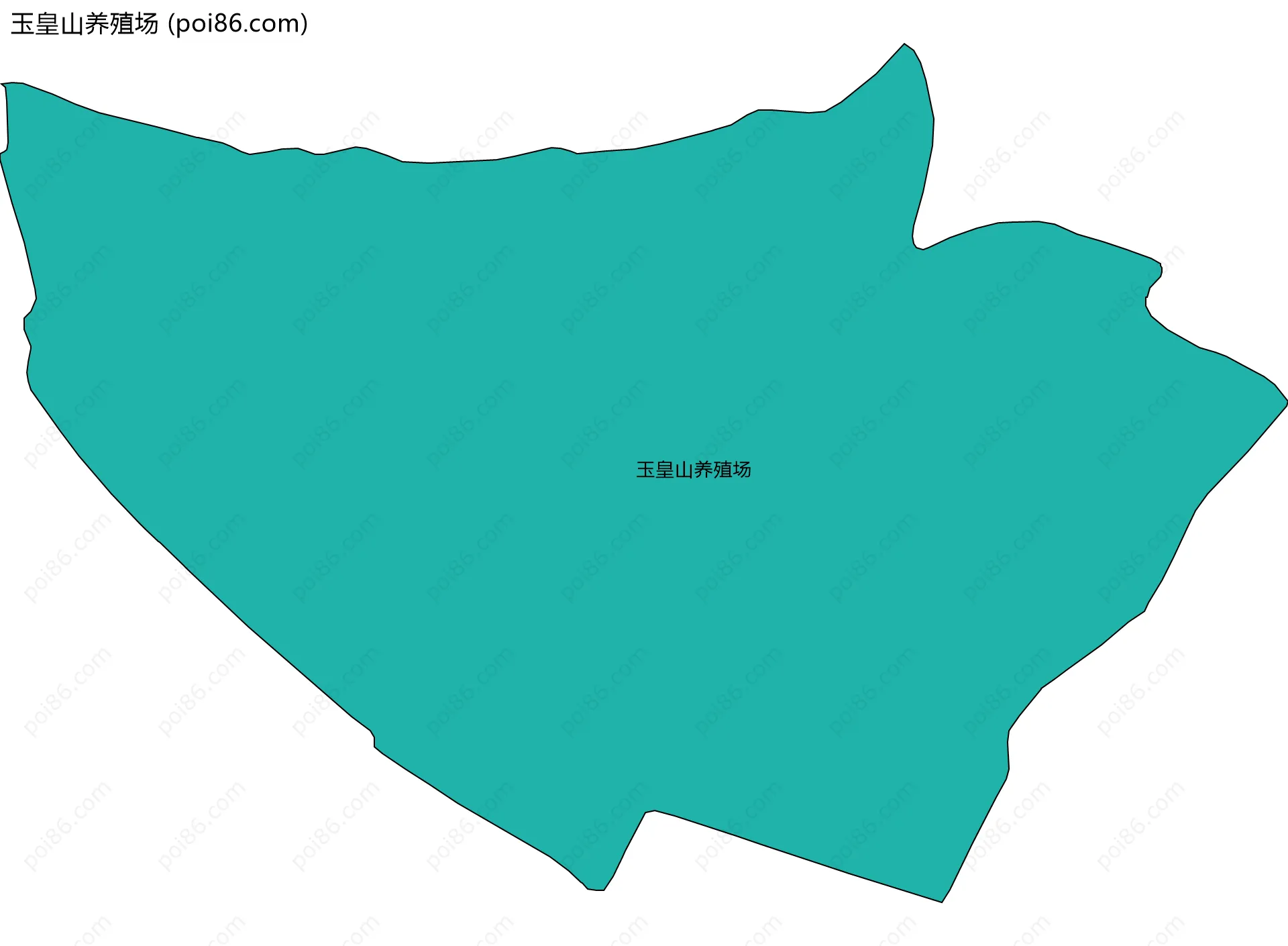 玉皇山养殖场边界地图