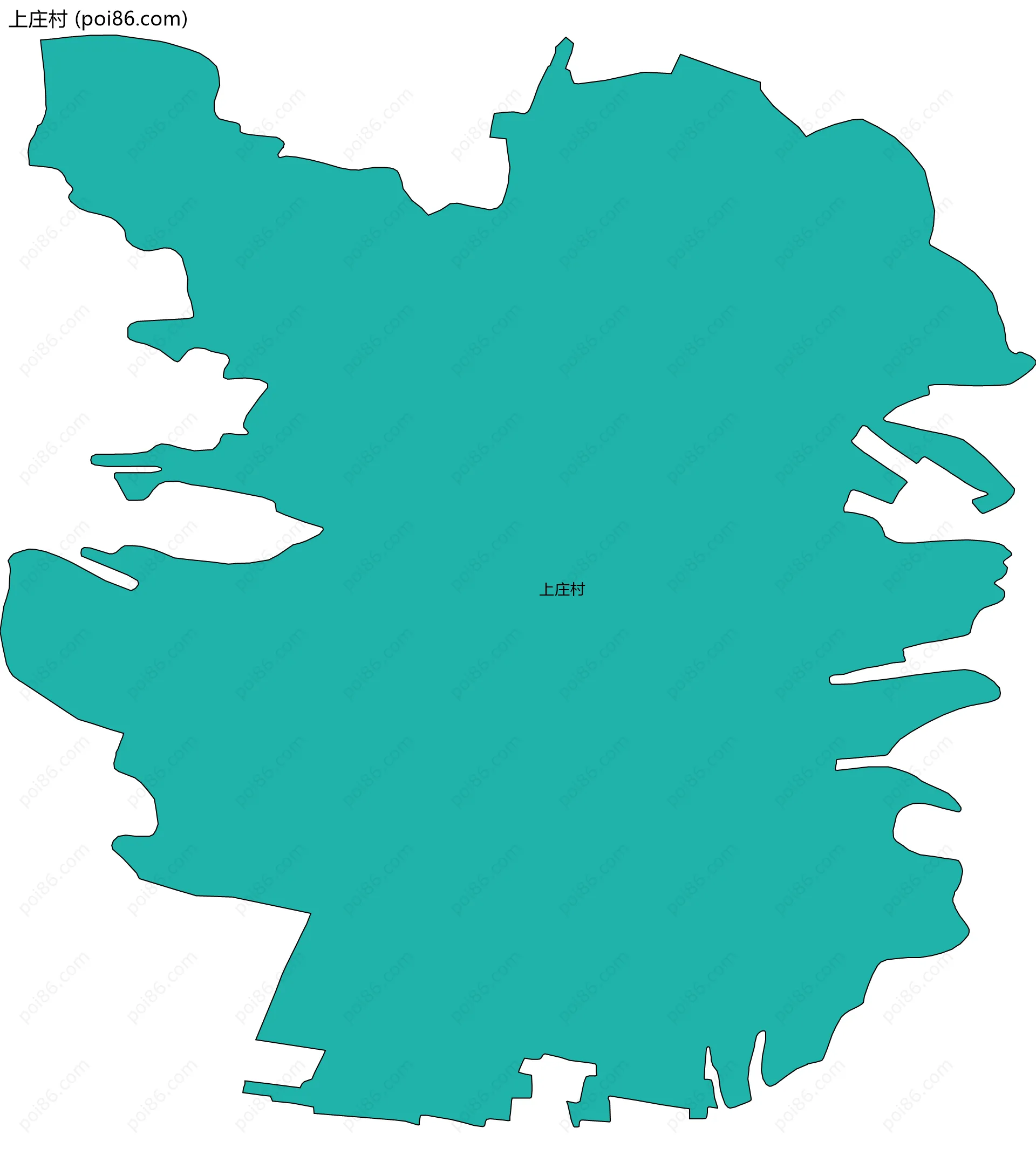 上庄村边界地图