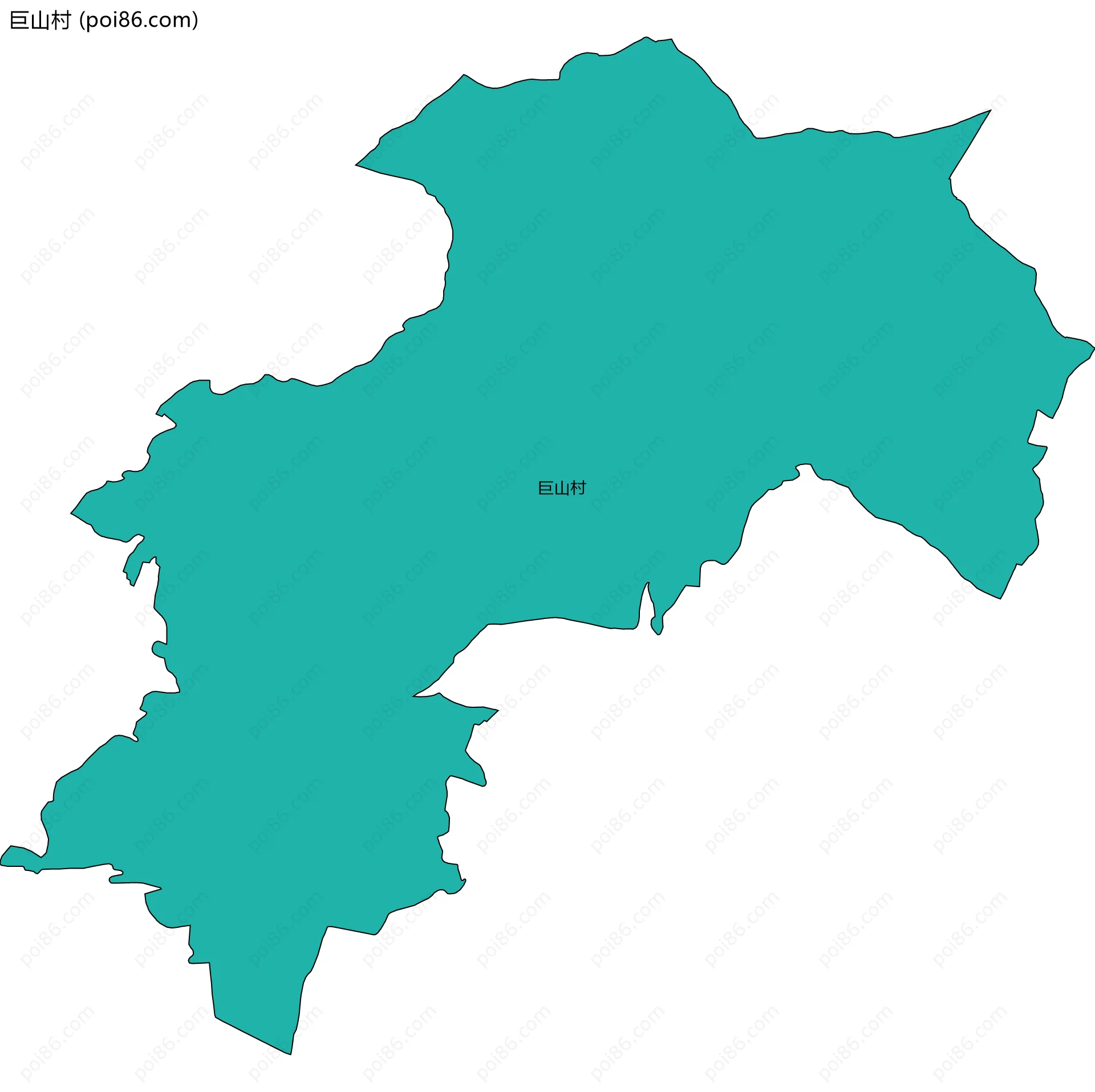 巨山村边界地图