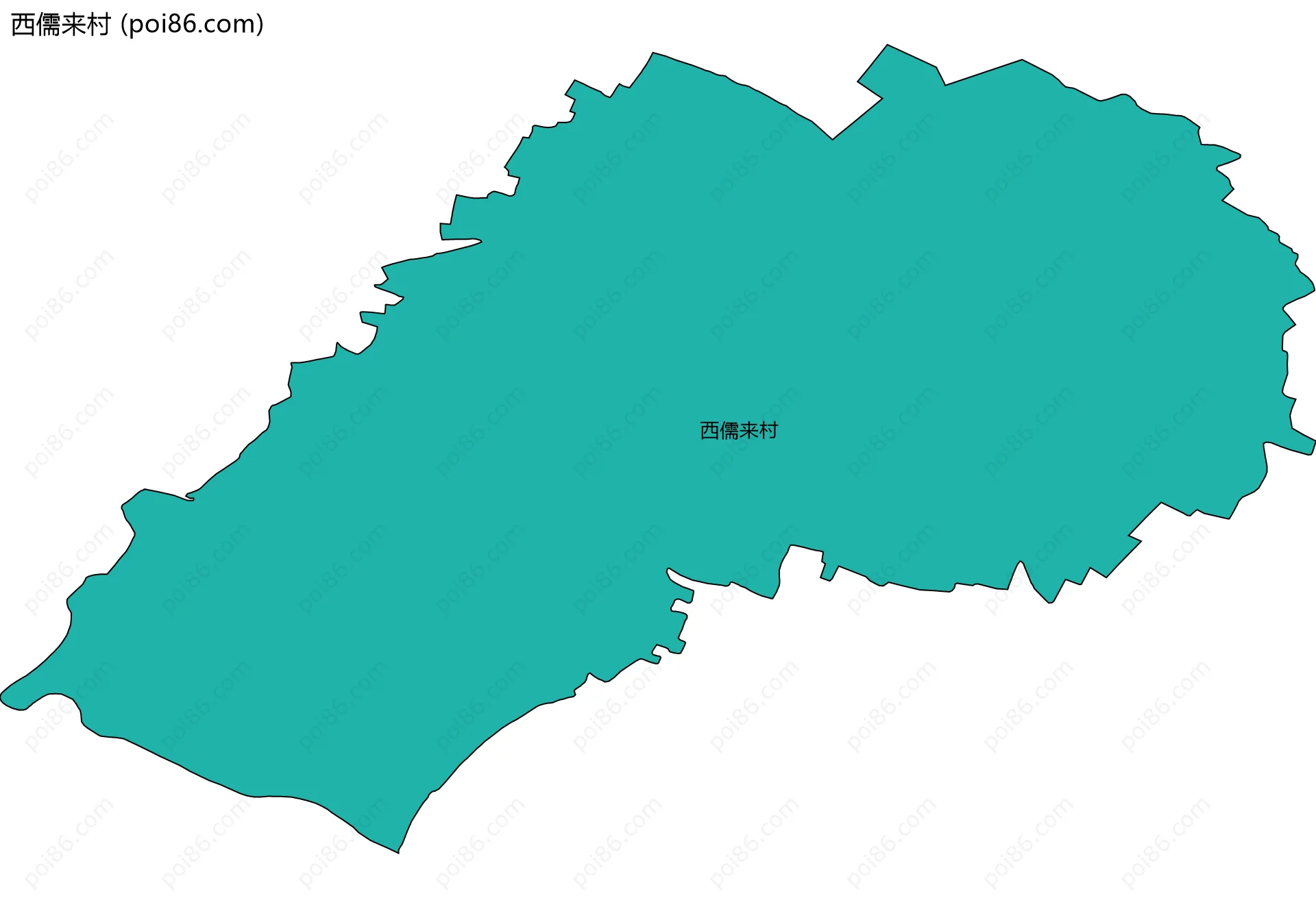 西儒来村边界地图