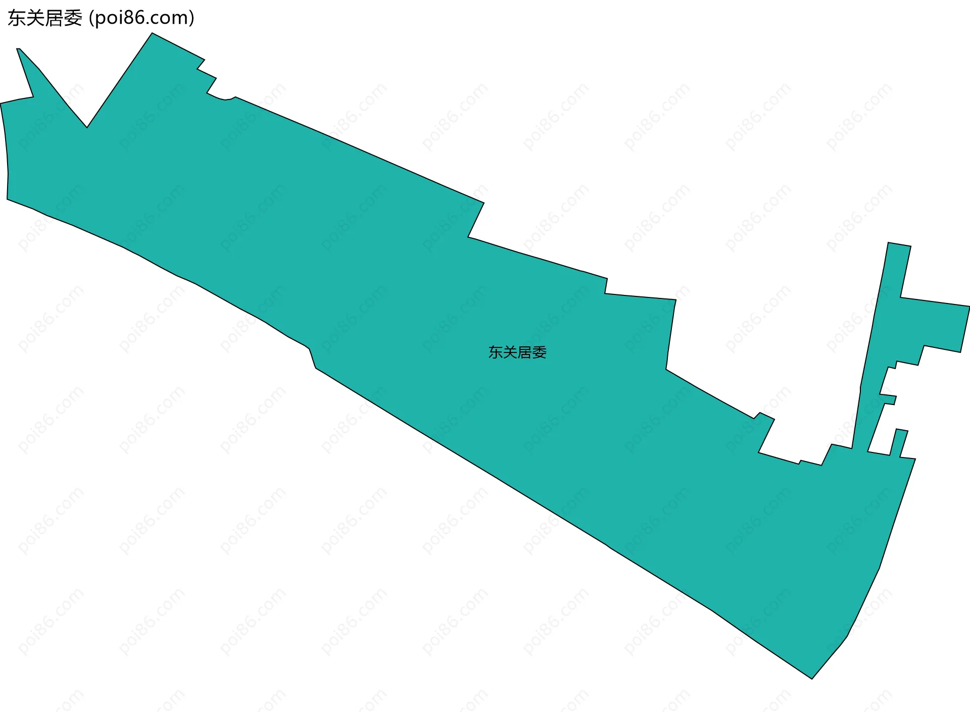 东关居委边界地图