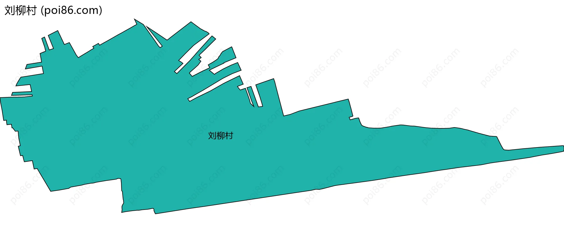 刘柳村边界地图
