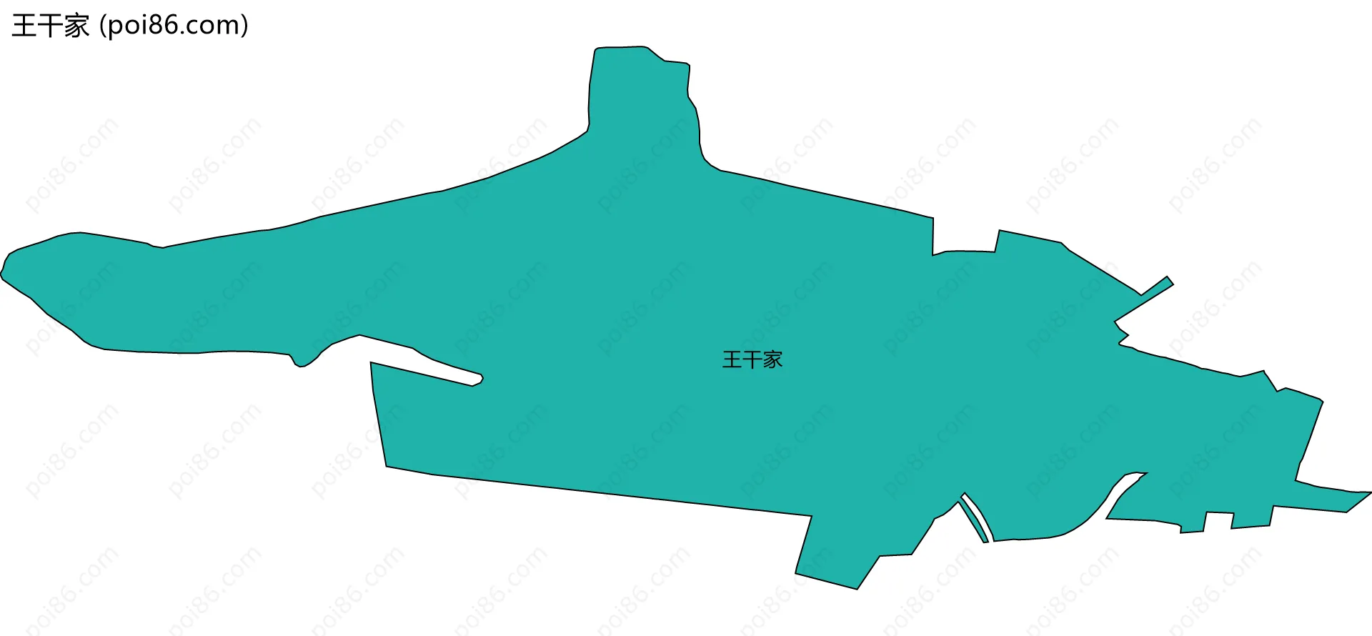 王干家边界地图