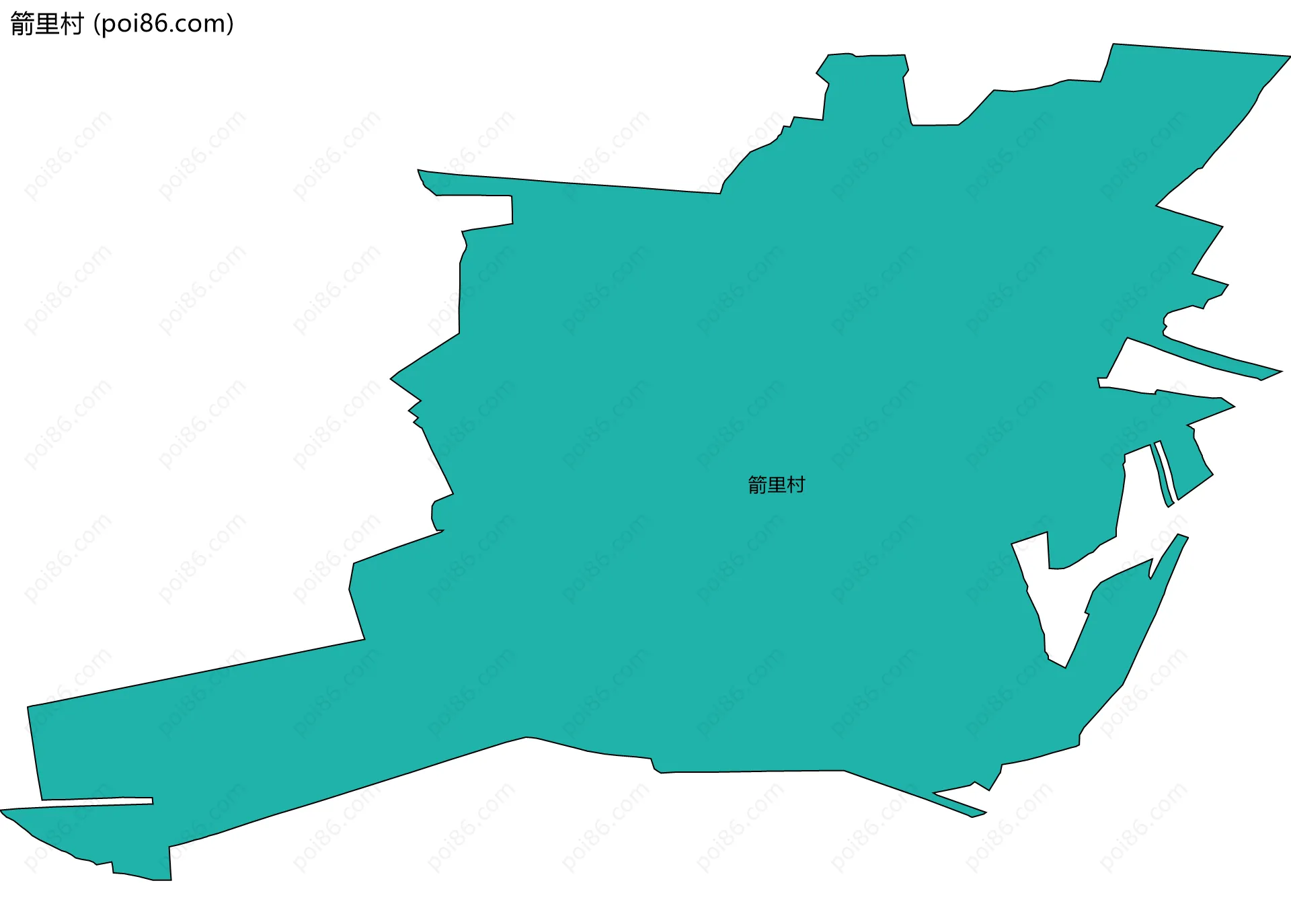 箭里村边界地图
