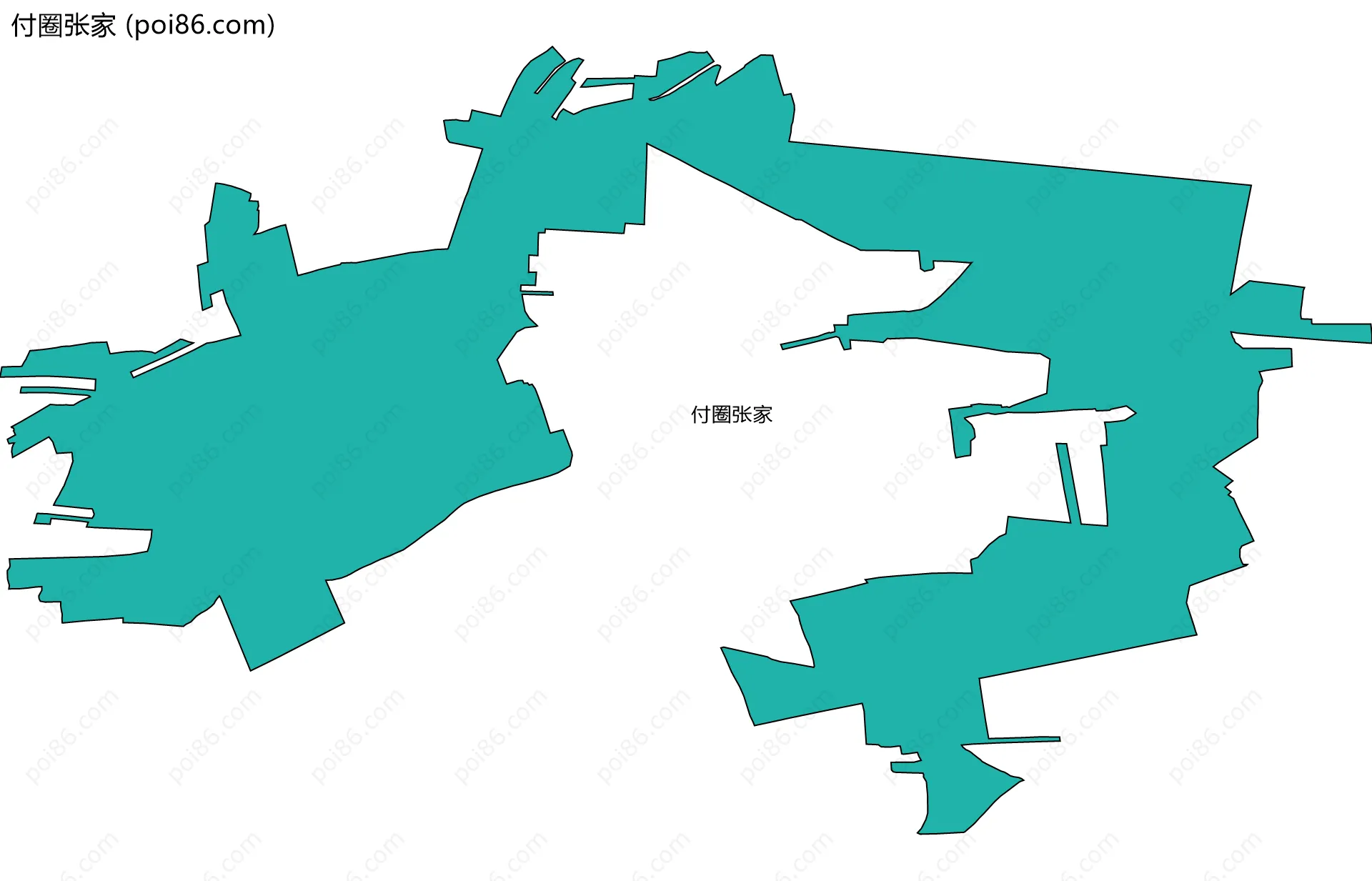 付圈张家边界地图