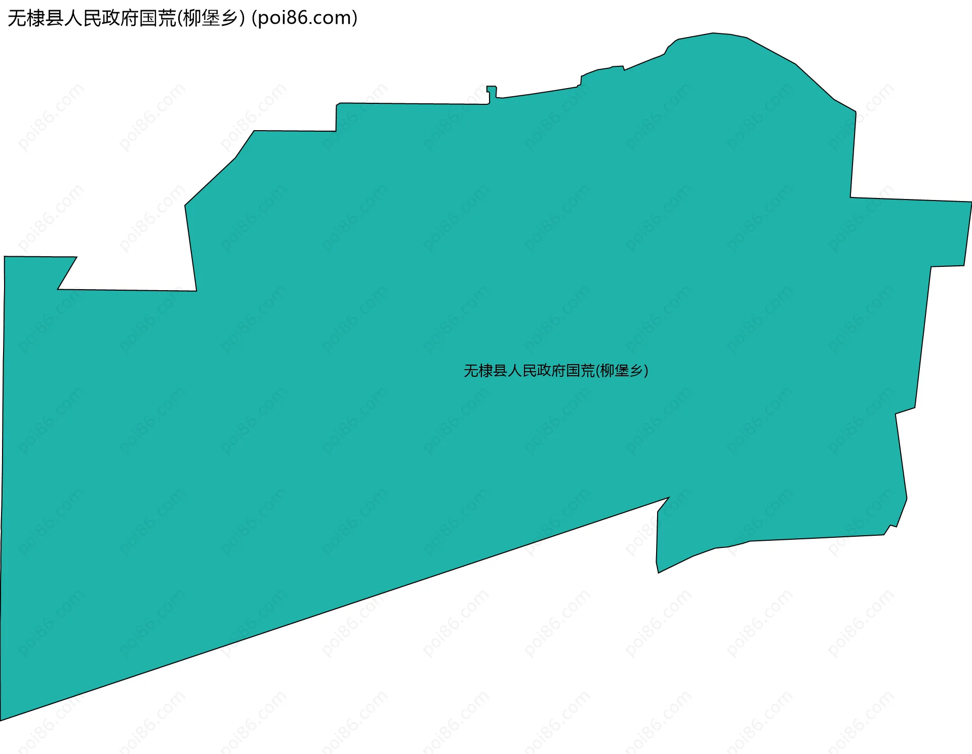 无棣县人民政府国荒(柳堡乡)边界地图
