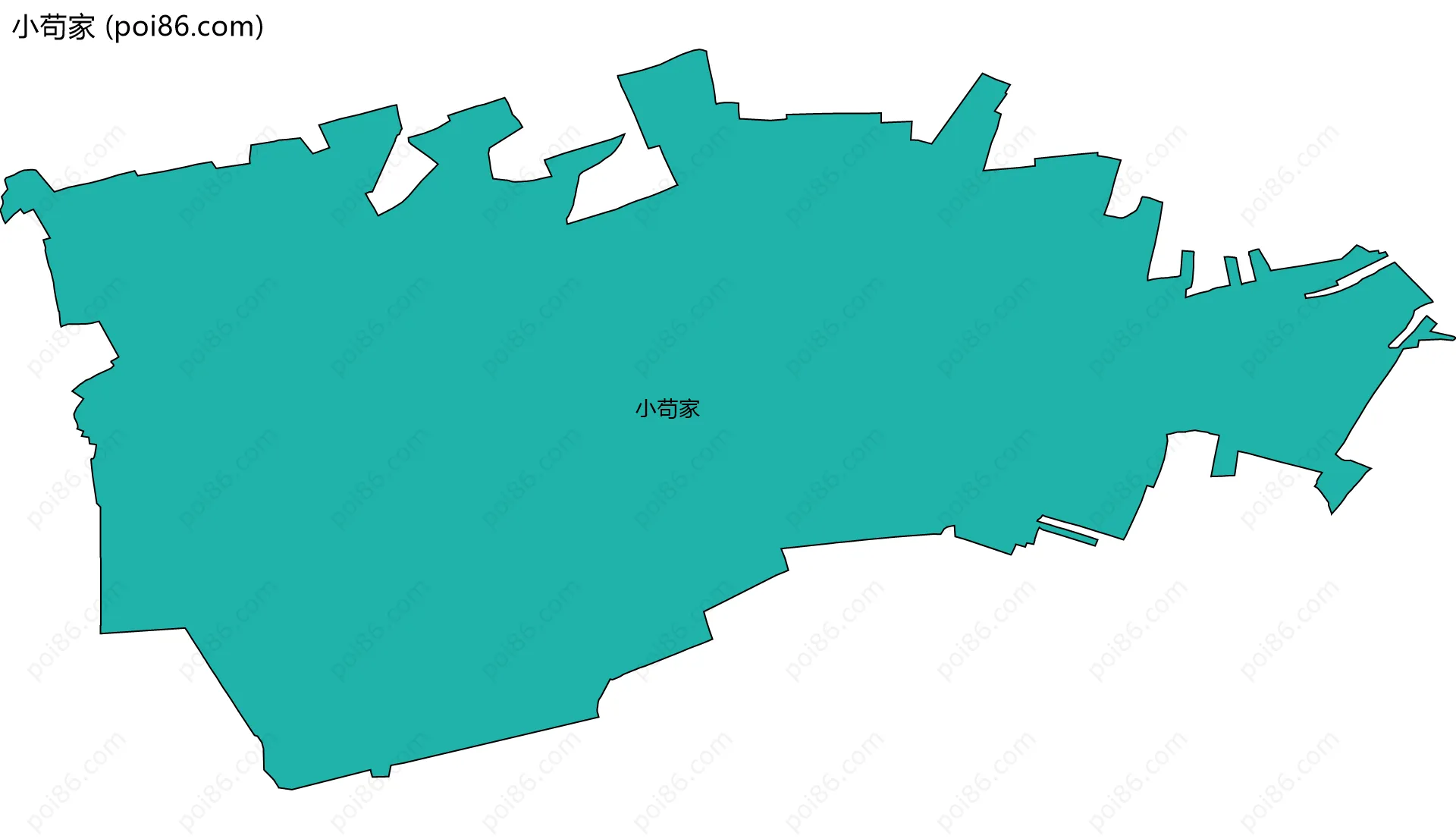 小苟家边界地图