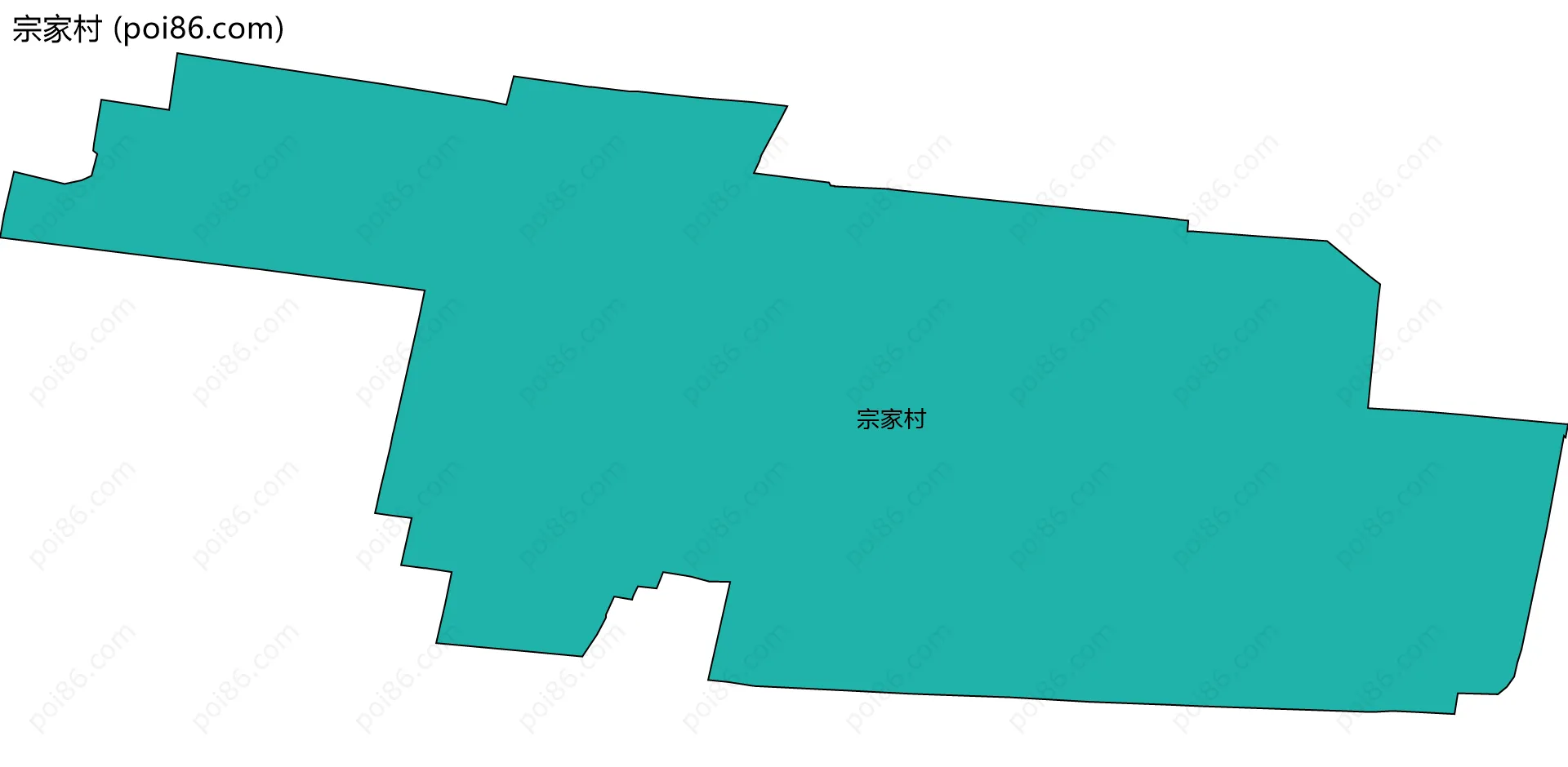 宗家村边界地图