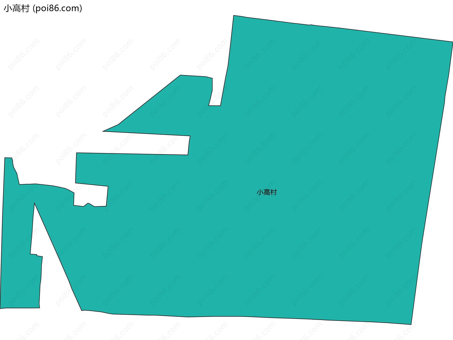小高村边界地图
