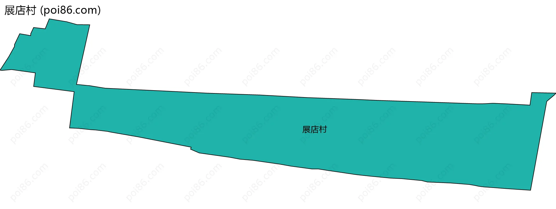 展店村边界地图