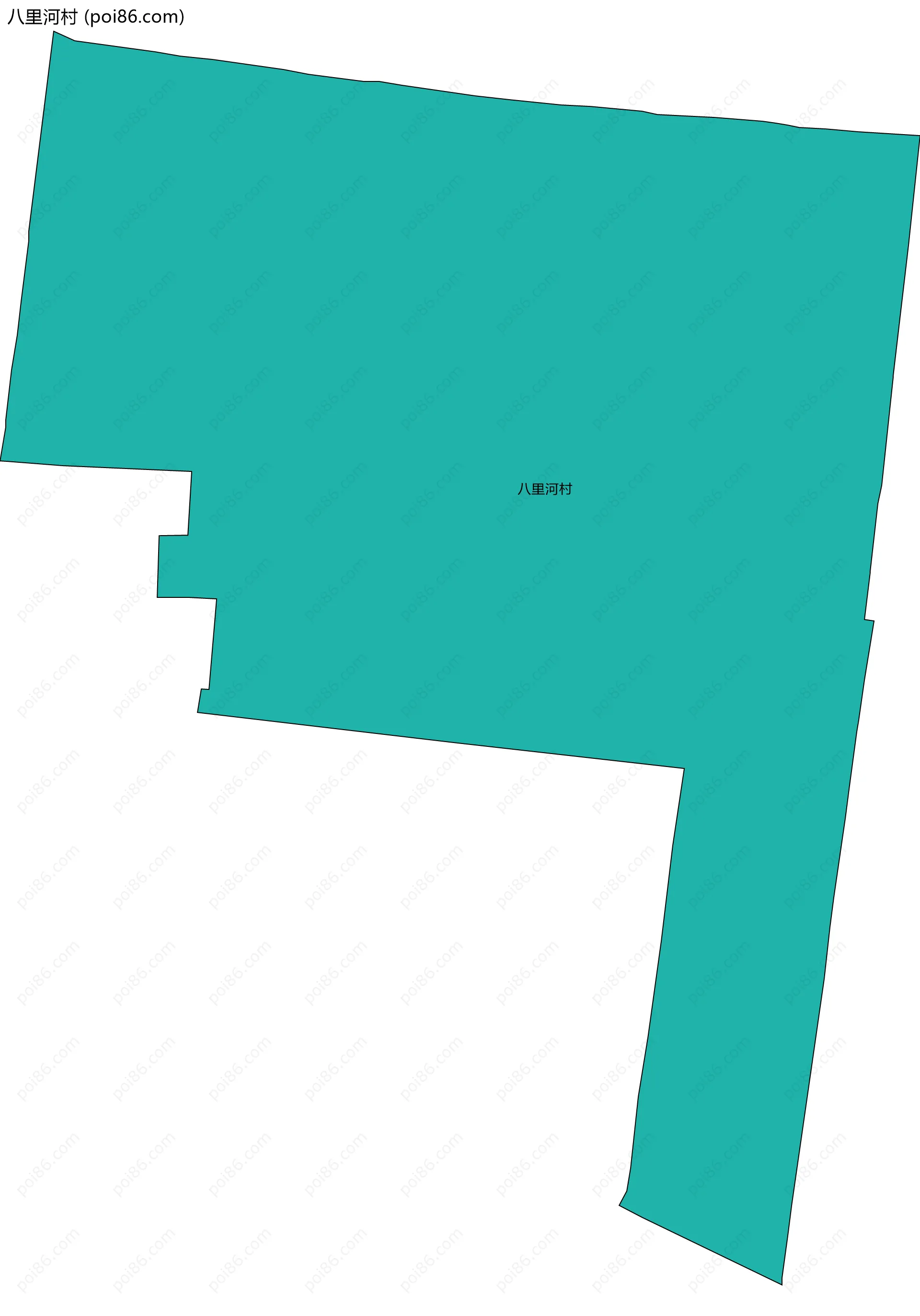八里河村边界地图