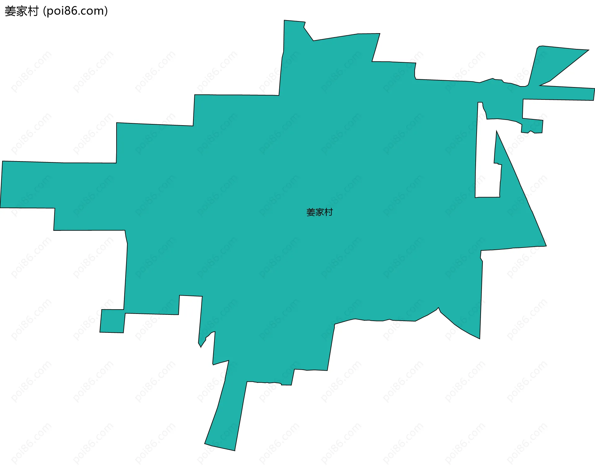 姜家村边界地图