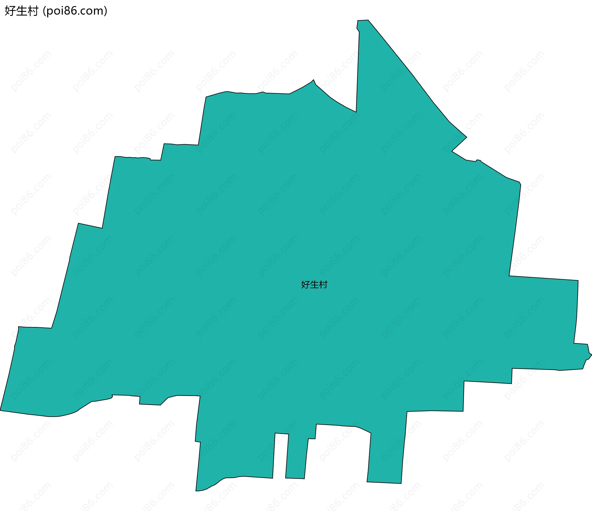好生村边界地图