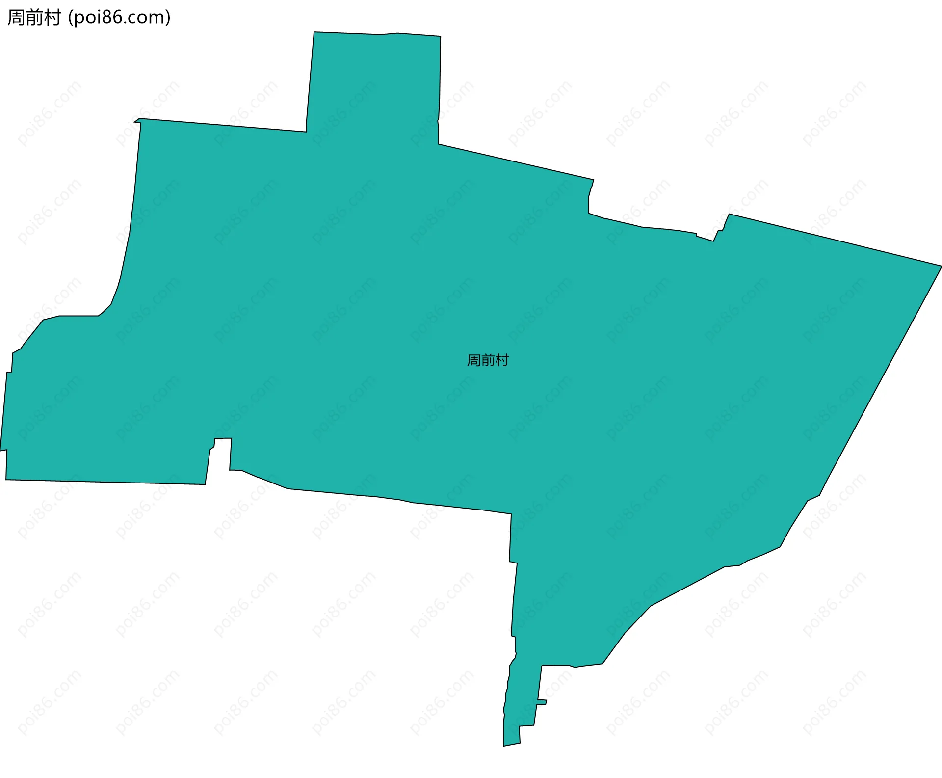 周前村边界地图