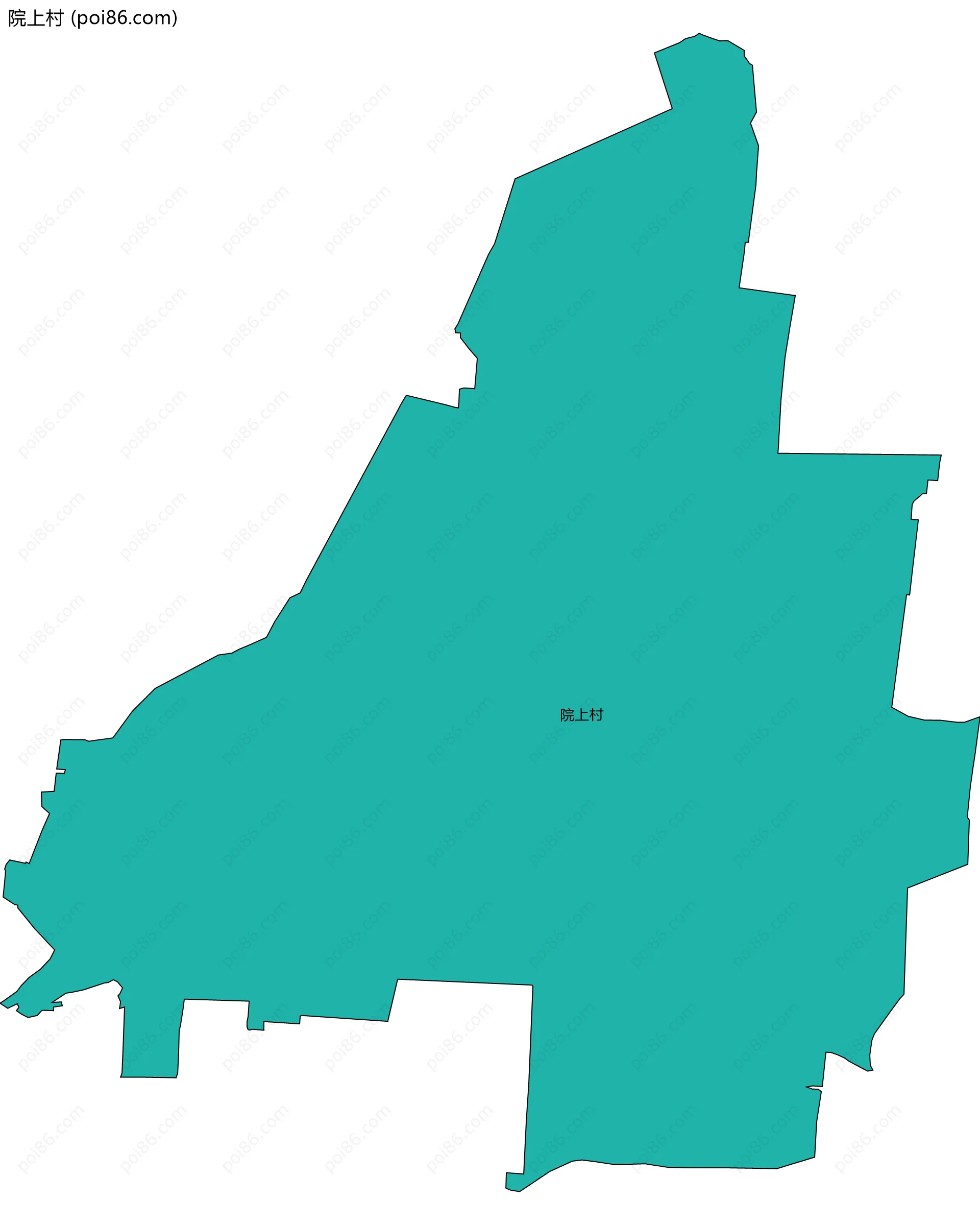 院上村边界地图