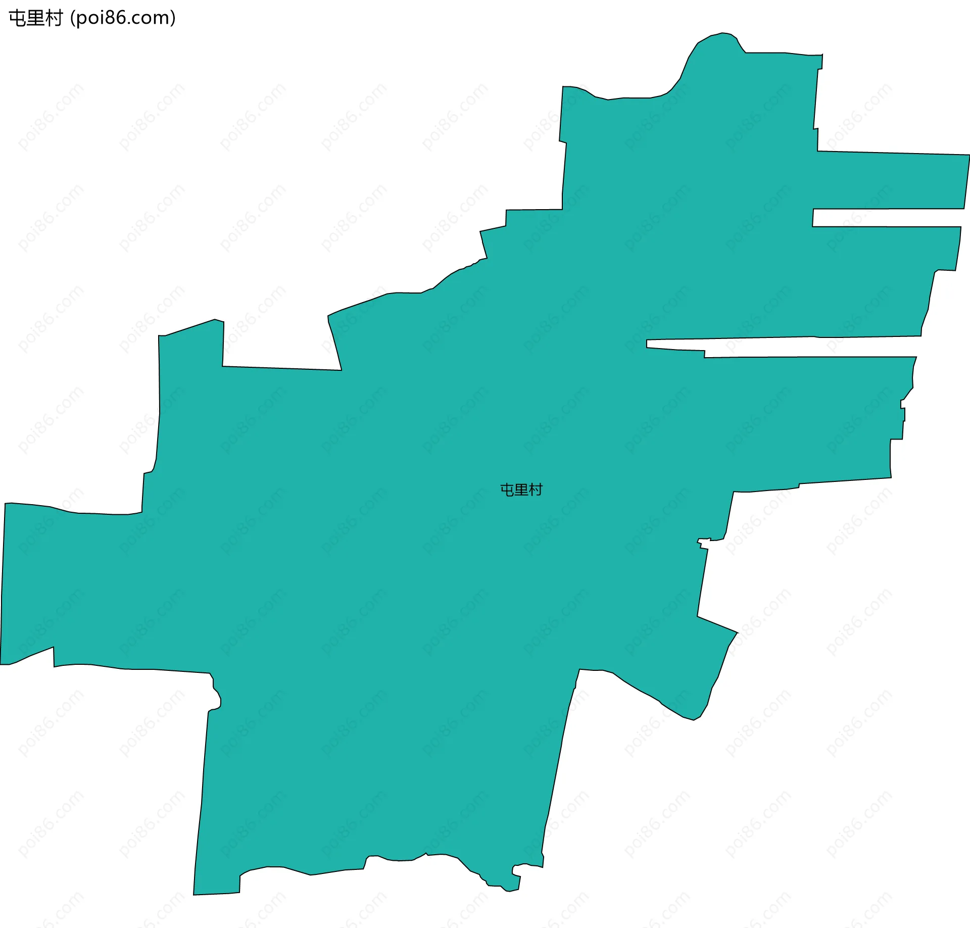 屯里村边界地图