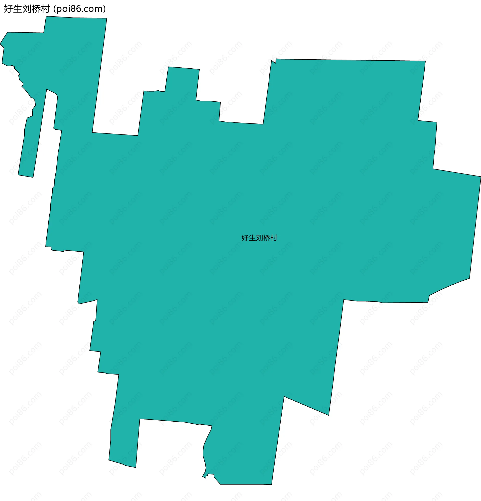 好生刘桥村边界地图