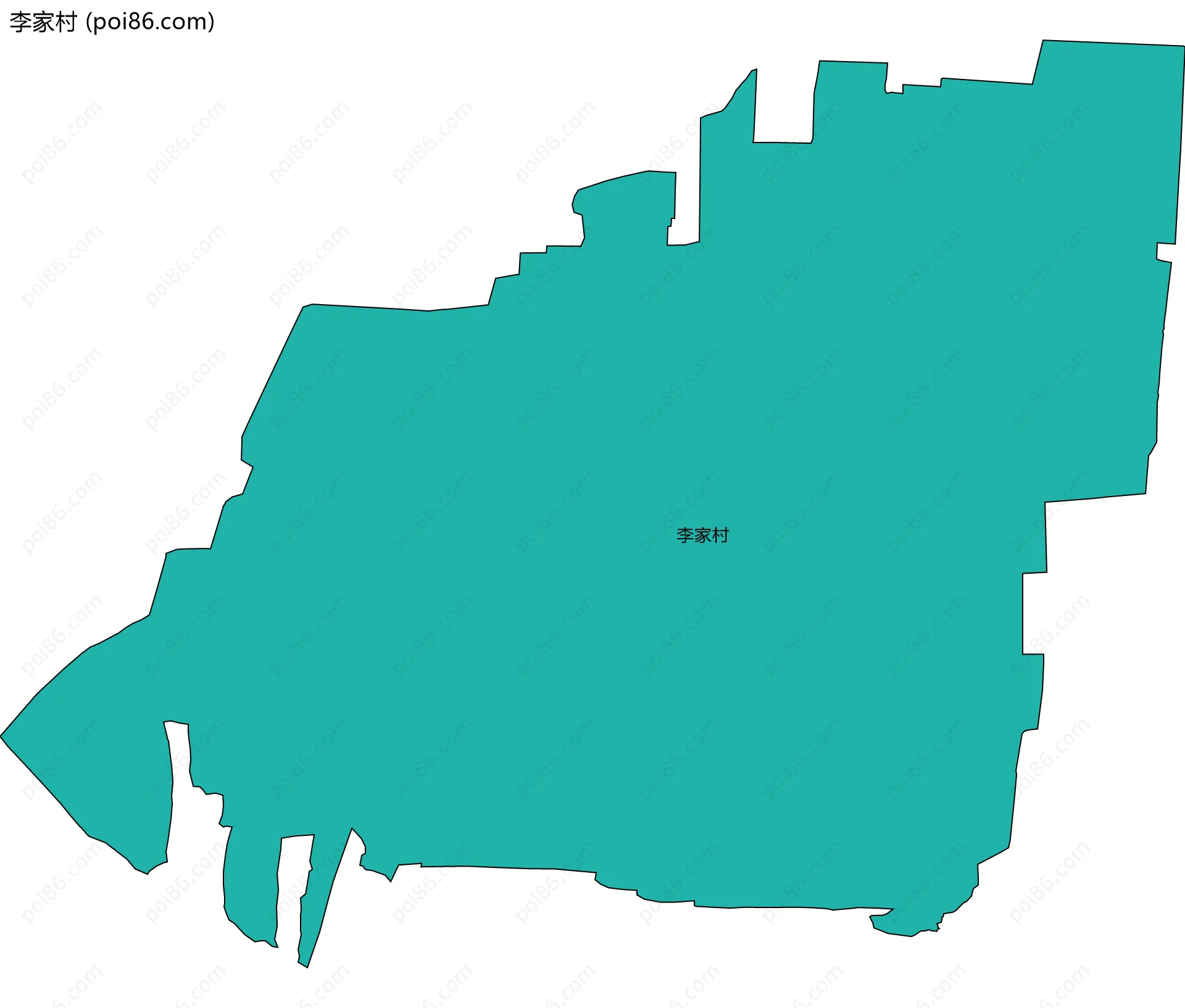 李家村边界地图